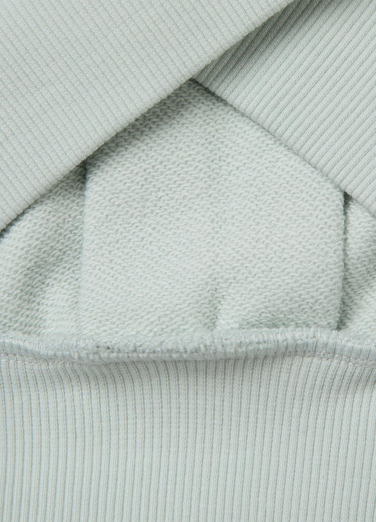 Kız Çocuk Su Yeşili Ribanalı Uzun Kollu Bisiklet Yaka Sweatshirt