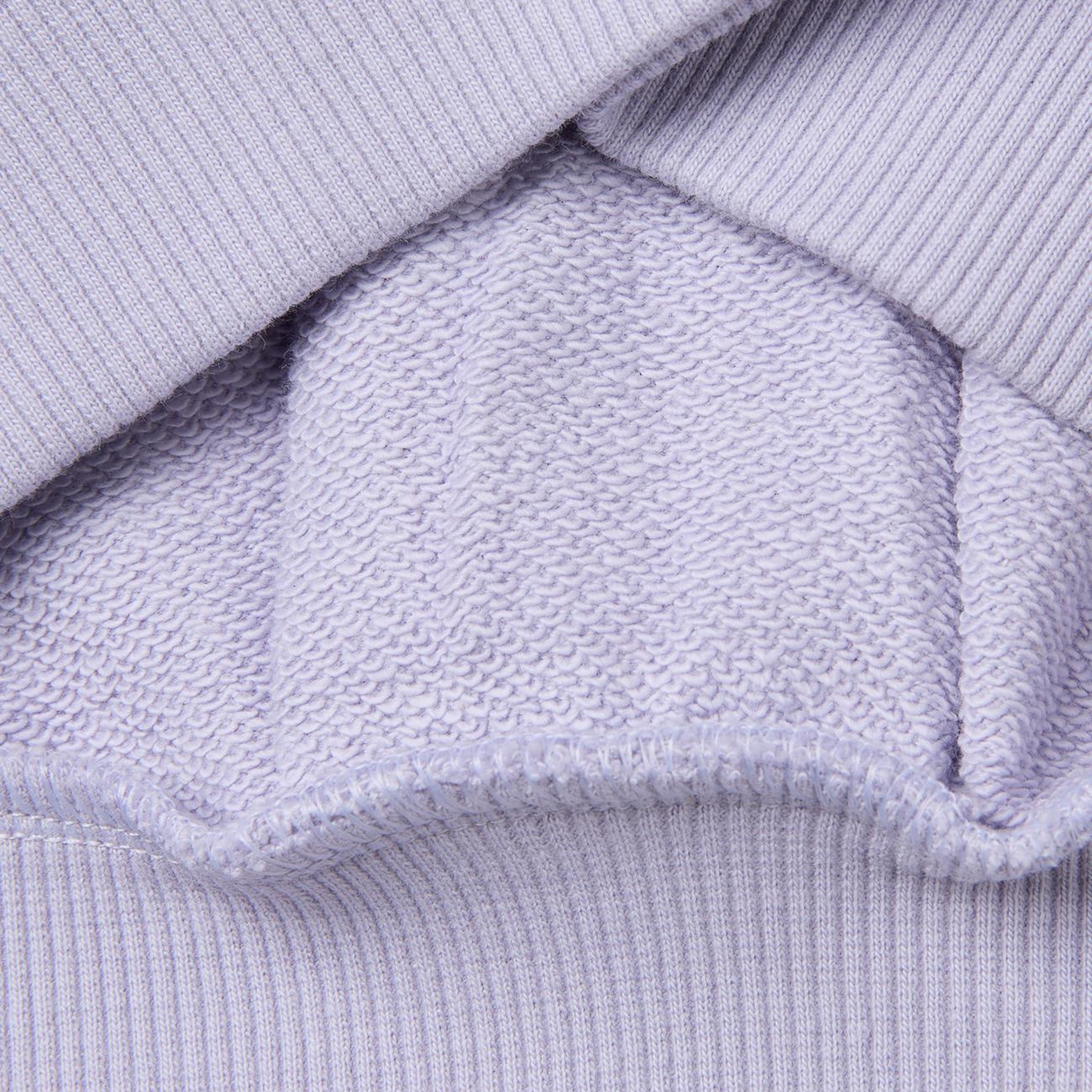 Kız Çocuk Lila Ribanalı Uzun Kollu Bisiklet Yaka Sweatshirt