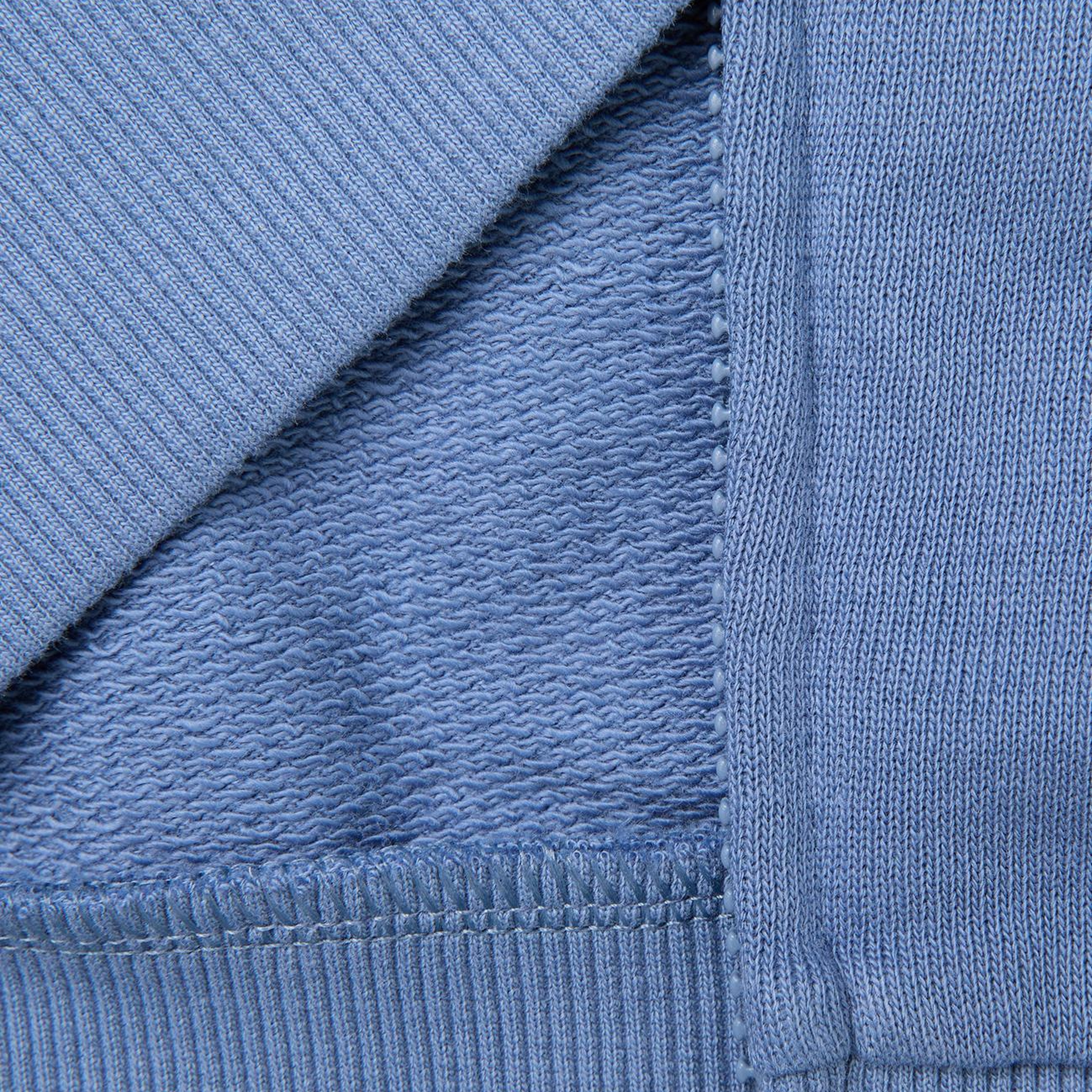 Erkek Çocuk Havacı Mavi Önü İşlemeli Ribanalı Cepli Fermuarlı Dik Yaka Sweatshirt