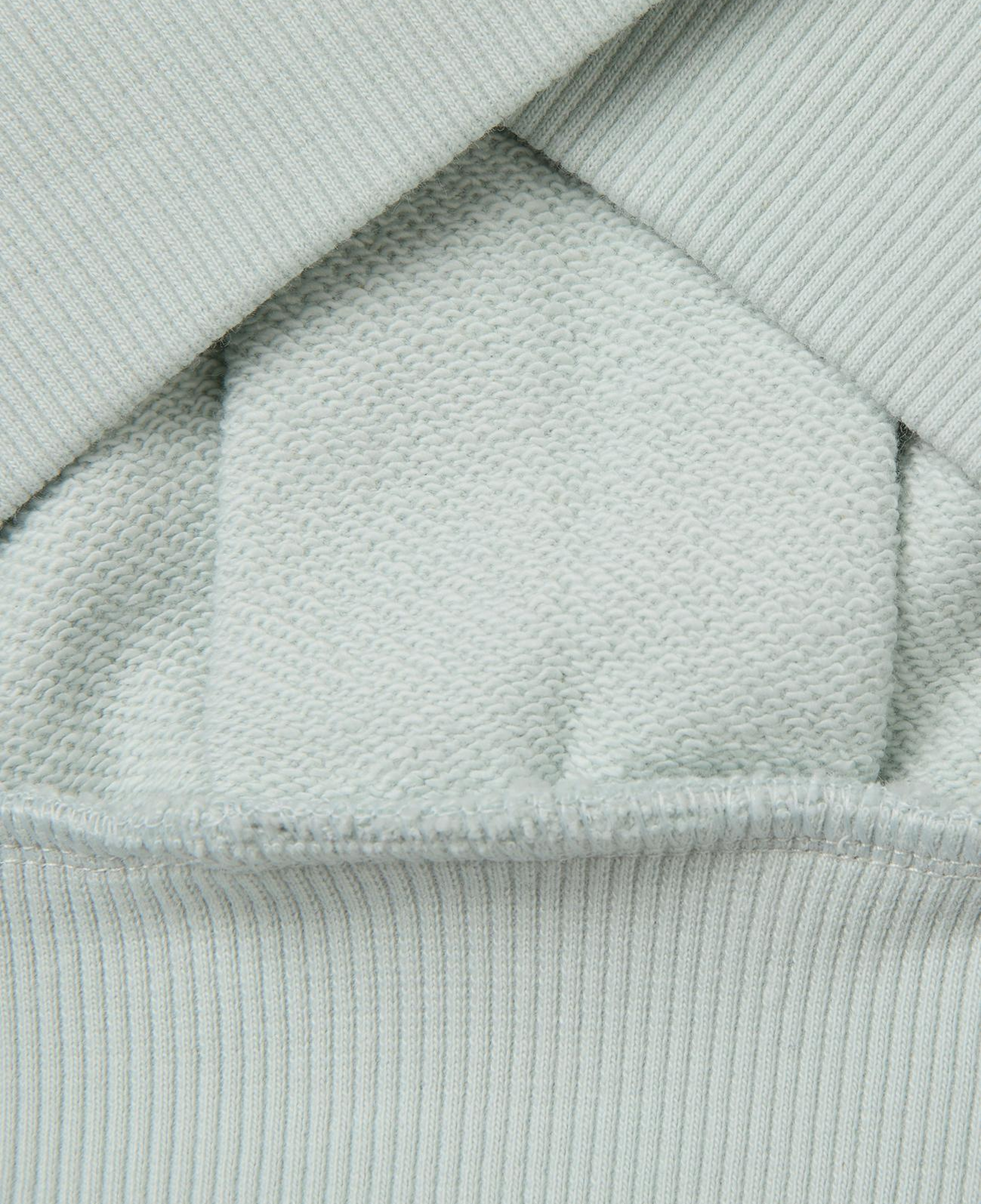 Kız Çocuk Su Yeşili Ribanalı Uzun Kollu Bisiklet Yaka Sweatshirt