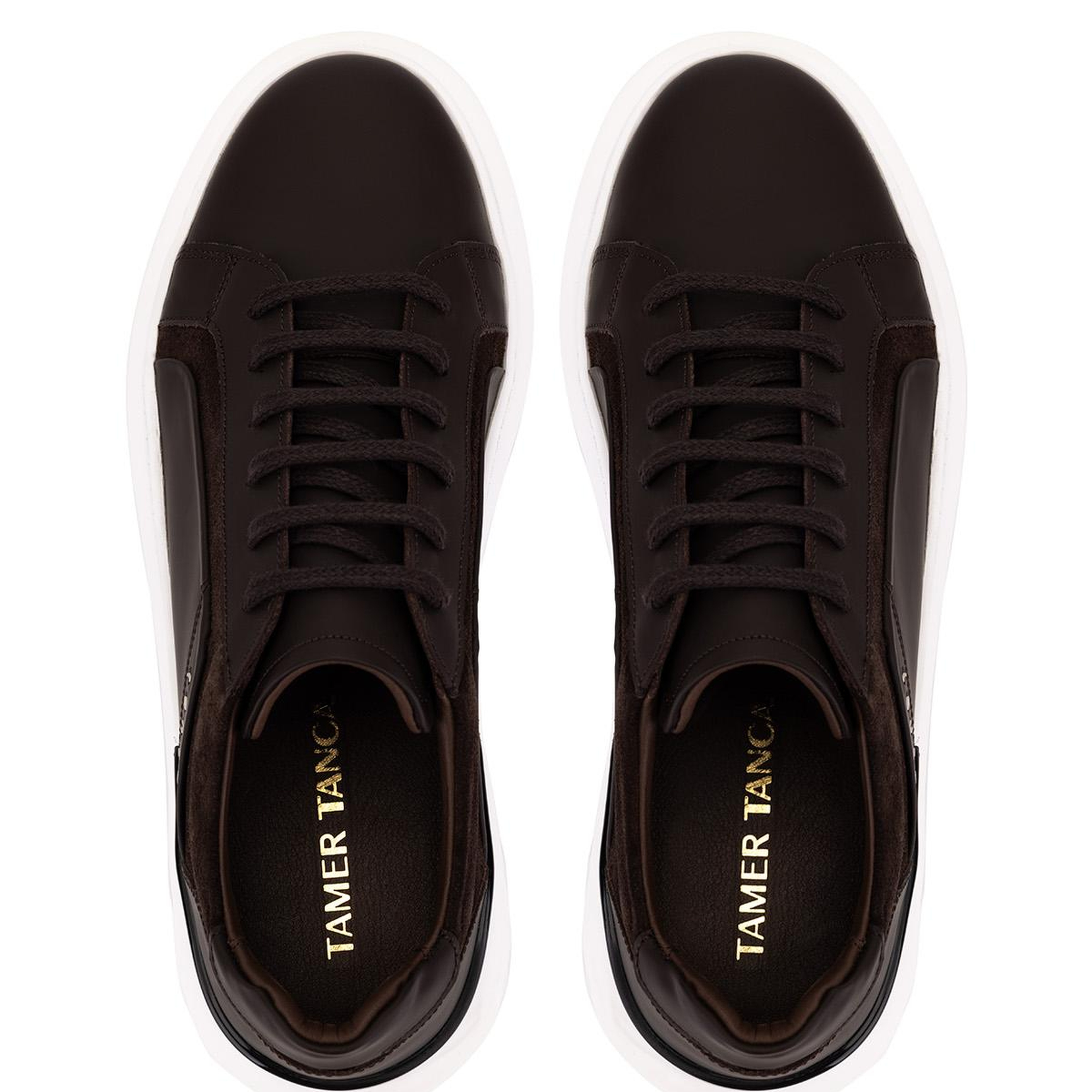 Tamer Tanca Erkek Hakiki Deri Kahverengi Sneakers & Spor Ayakkabı