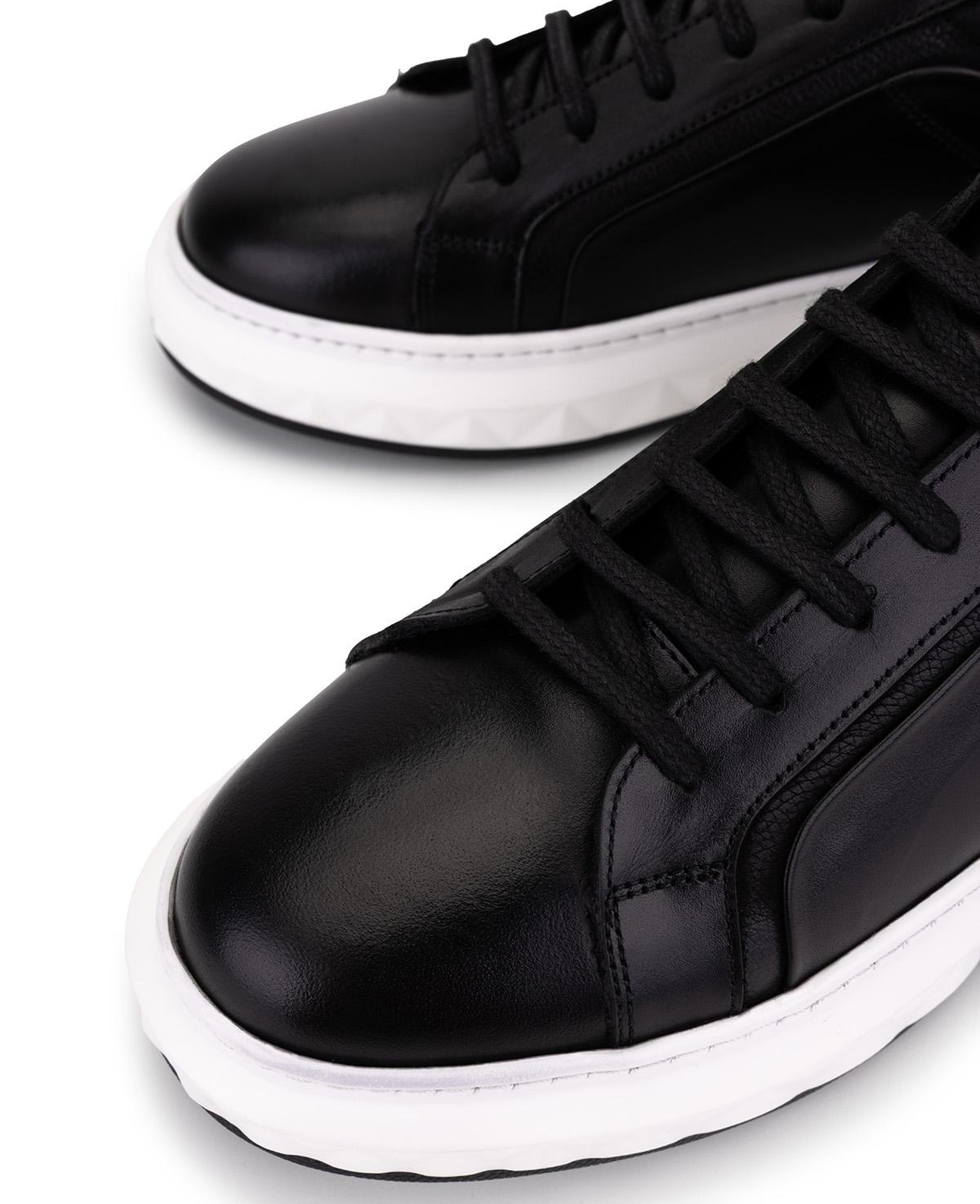Tamer Tanca Erkek Hakiki Deri Siyah Sneakers & Spor Ayakkabı