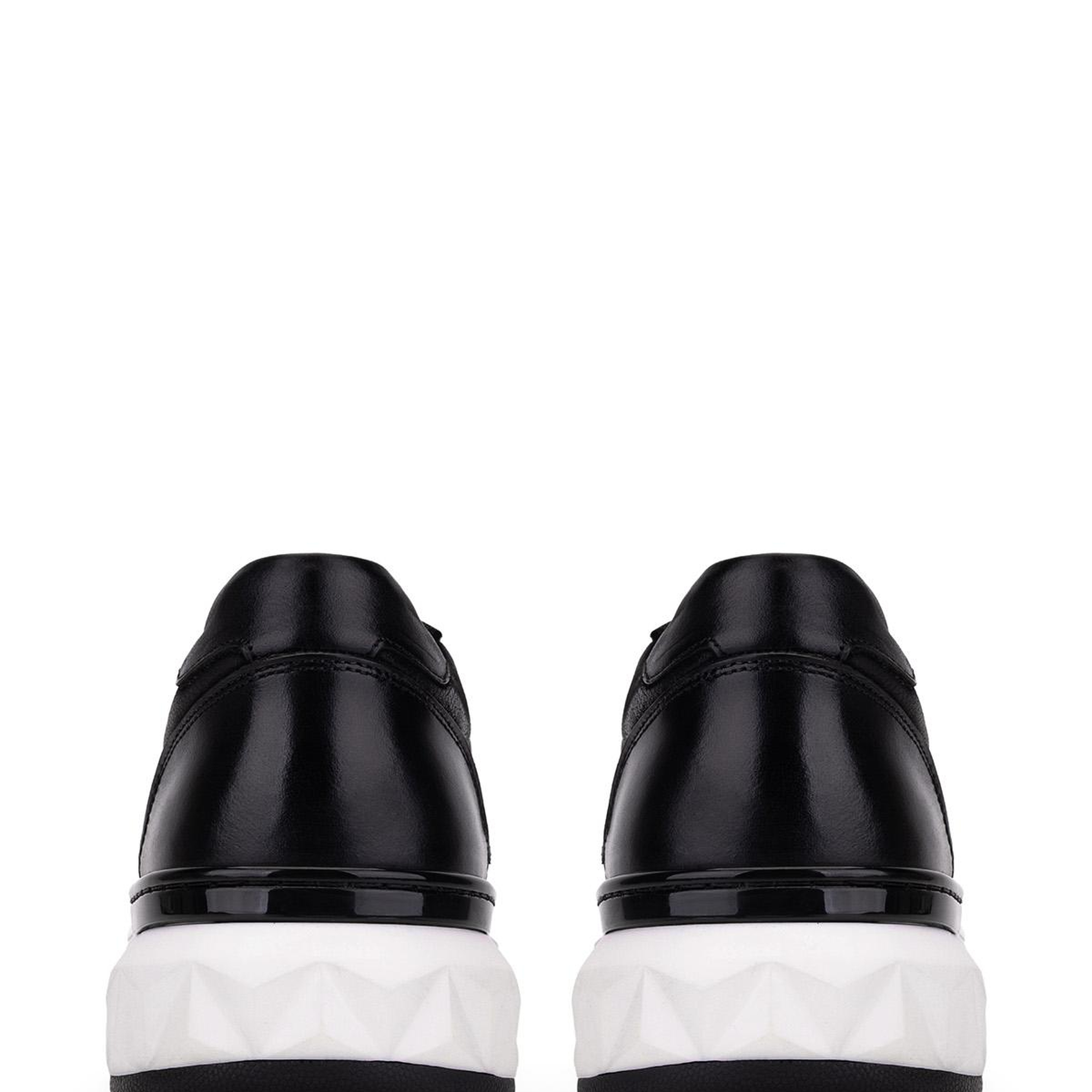 Tamer Tanca Erkek Hakiki Deri Siyah Sneakers & Spor Ayakkabı