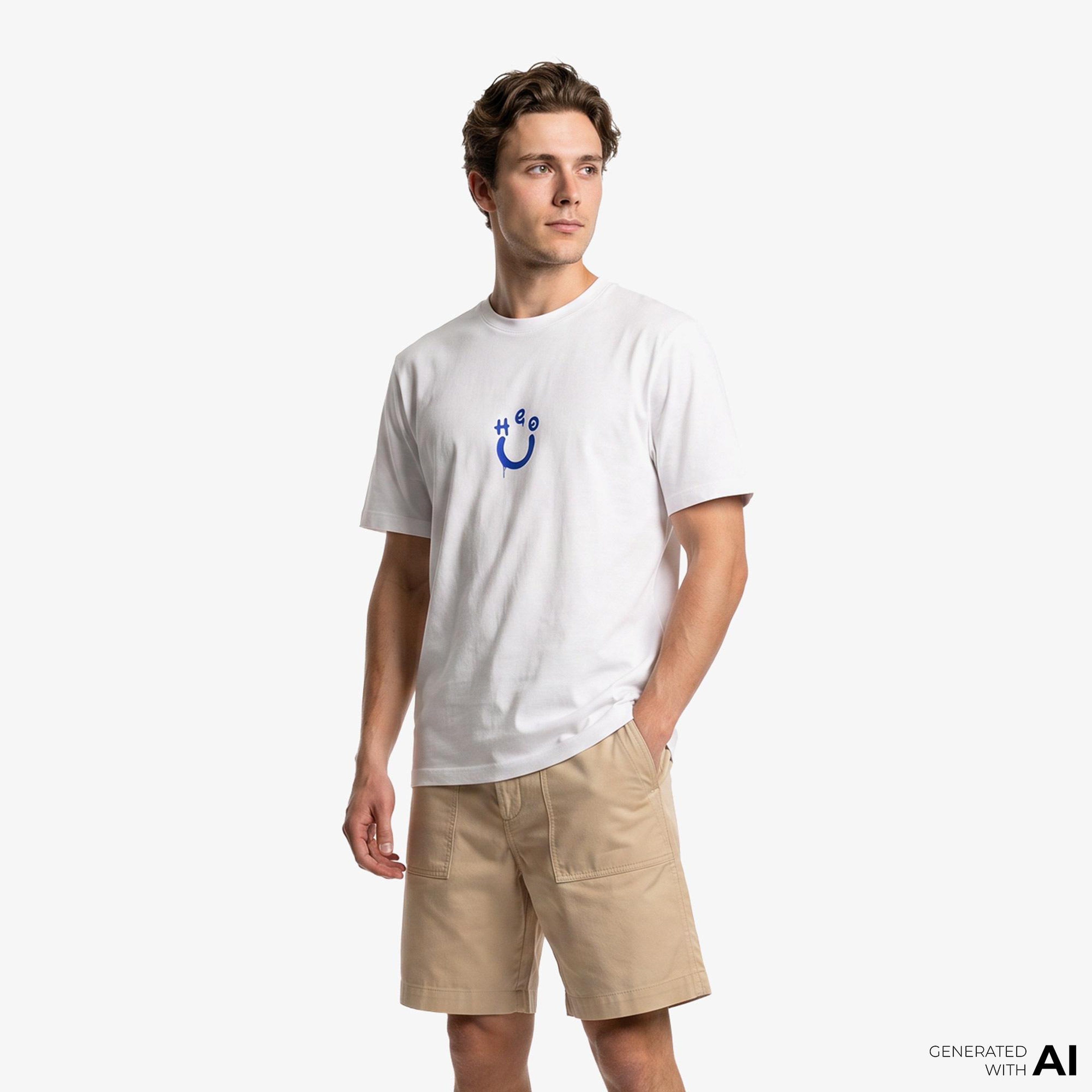Hugo Norizom Erkek Beyaz T-Shirt