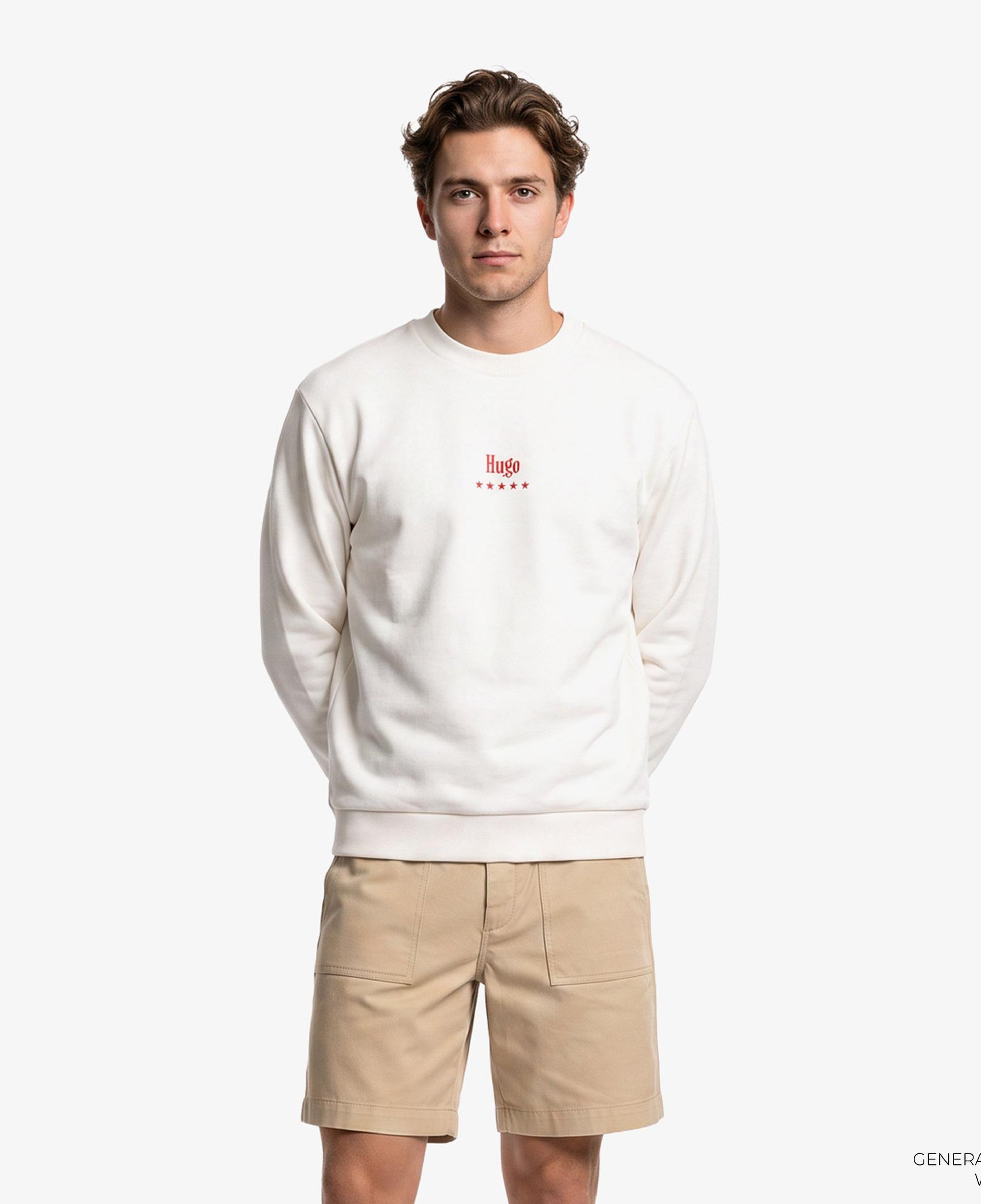 Hugo Nucavex Erkek Beyaz Sweatshirt