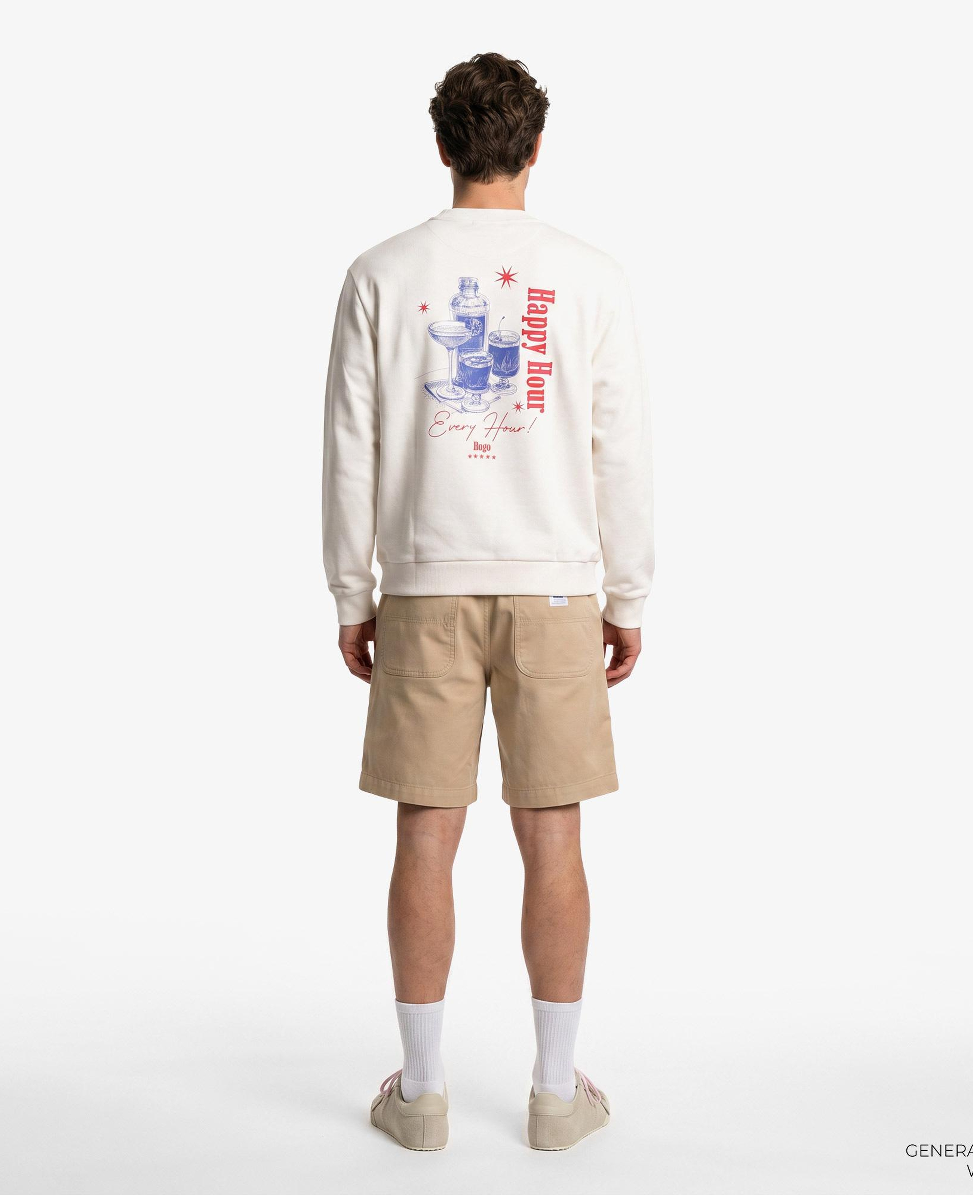 Hugo Nucavex Erkek Beyaz Sweatshirt