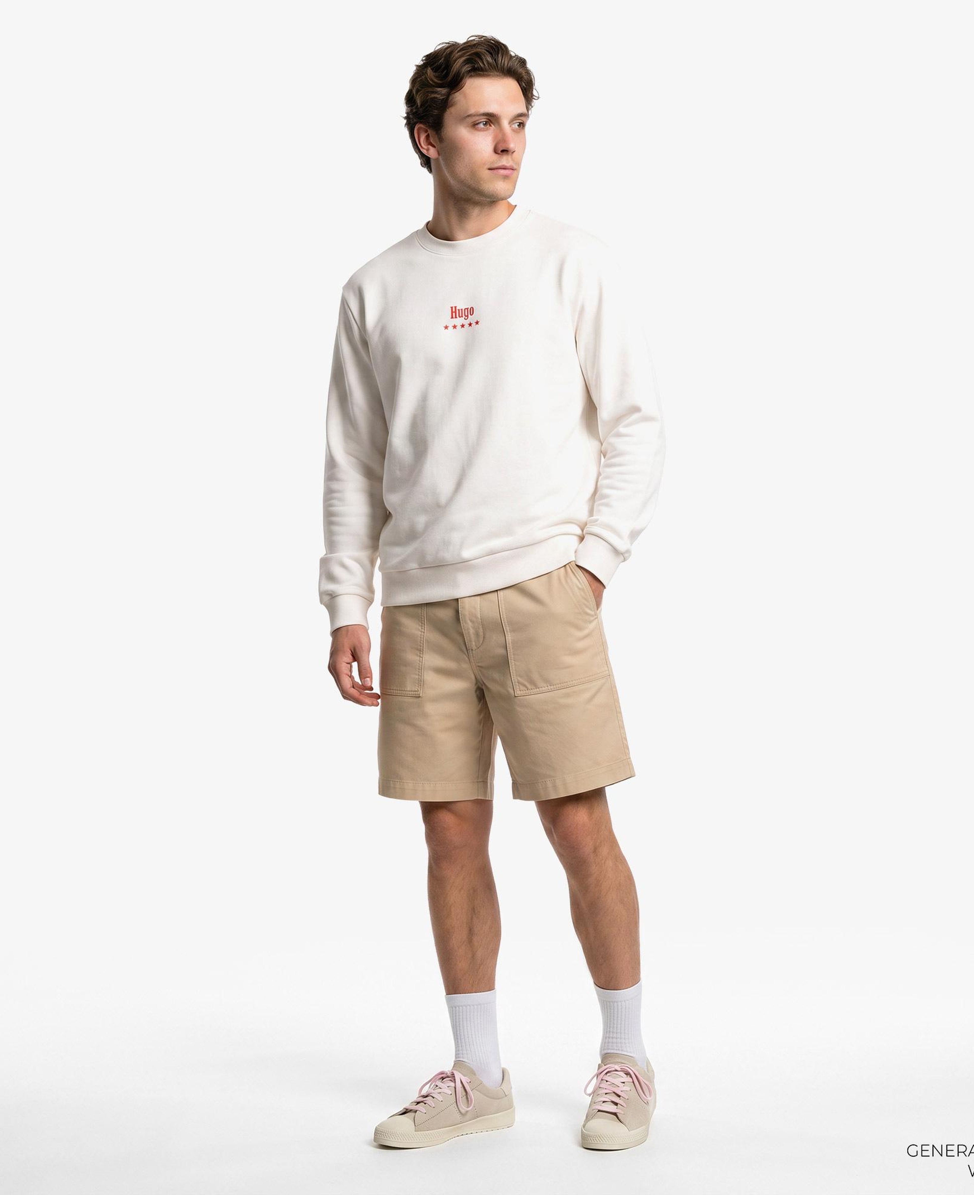 Hugo Nucavex Erkek Beyaz Sweatshirt