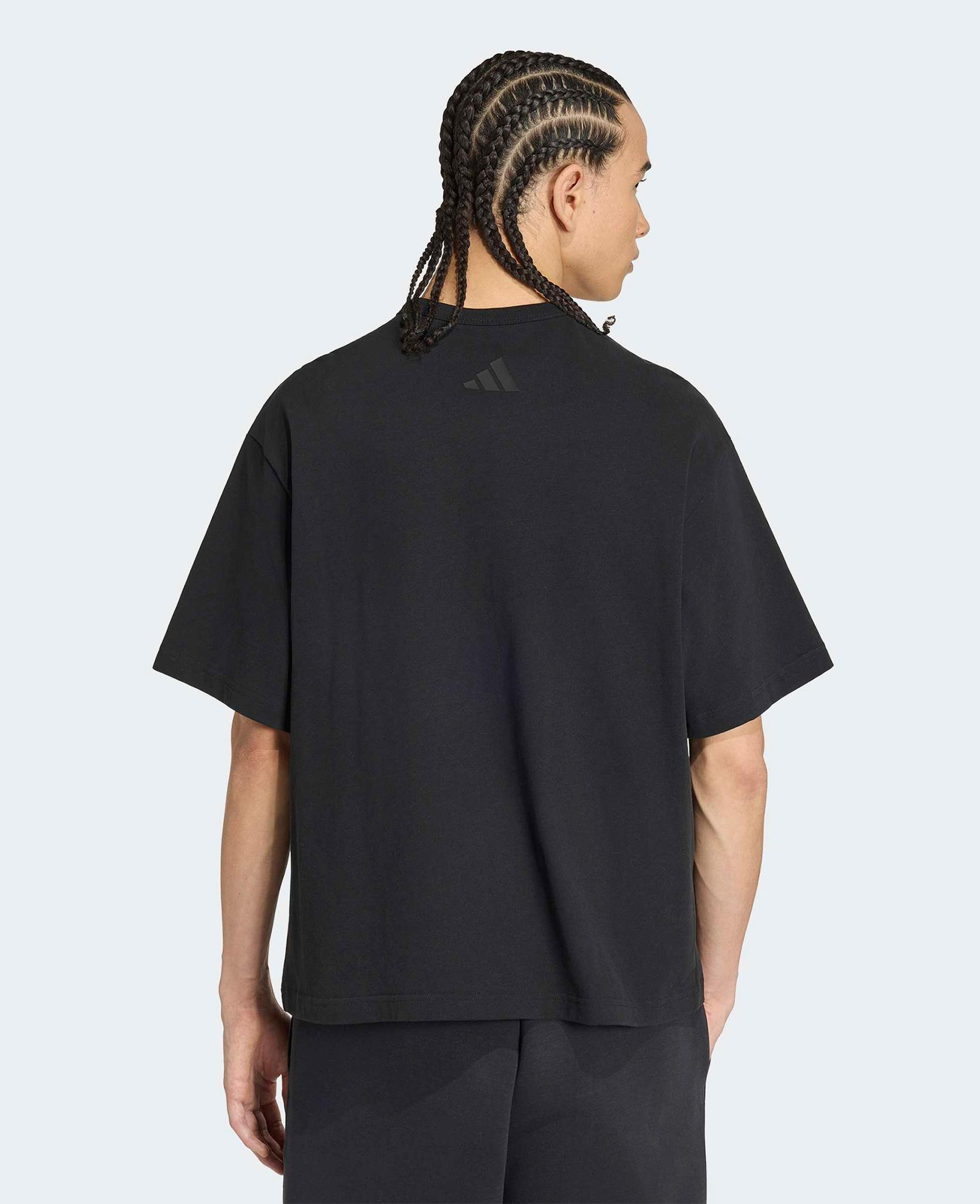 adidas Soft Lux Graphic Erkek Siyah T-Shirt