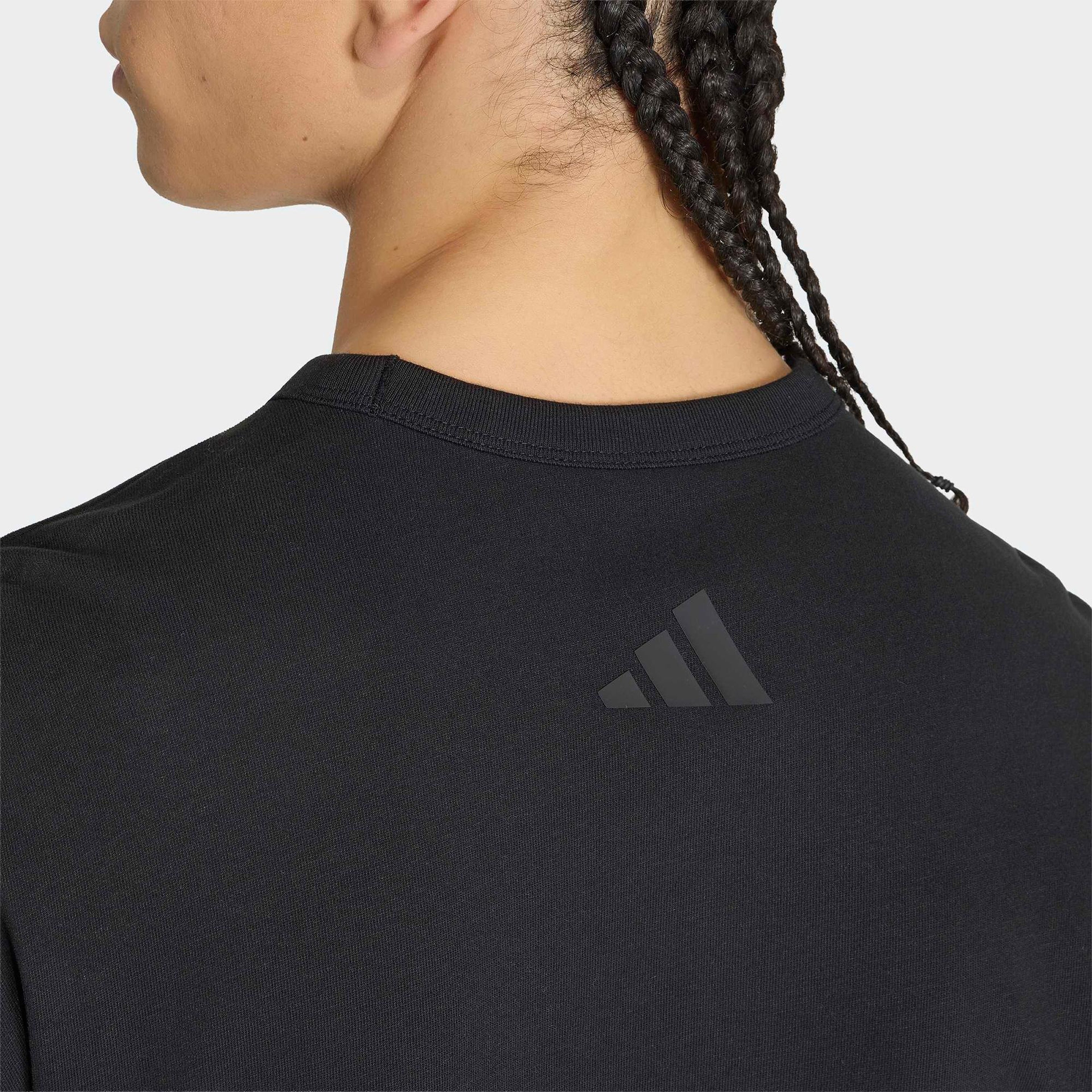 adidas Soft Lux Graphic Erkek Siyah T-Shirt
