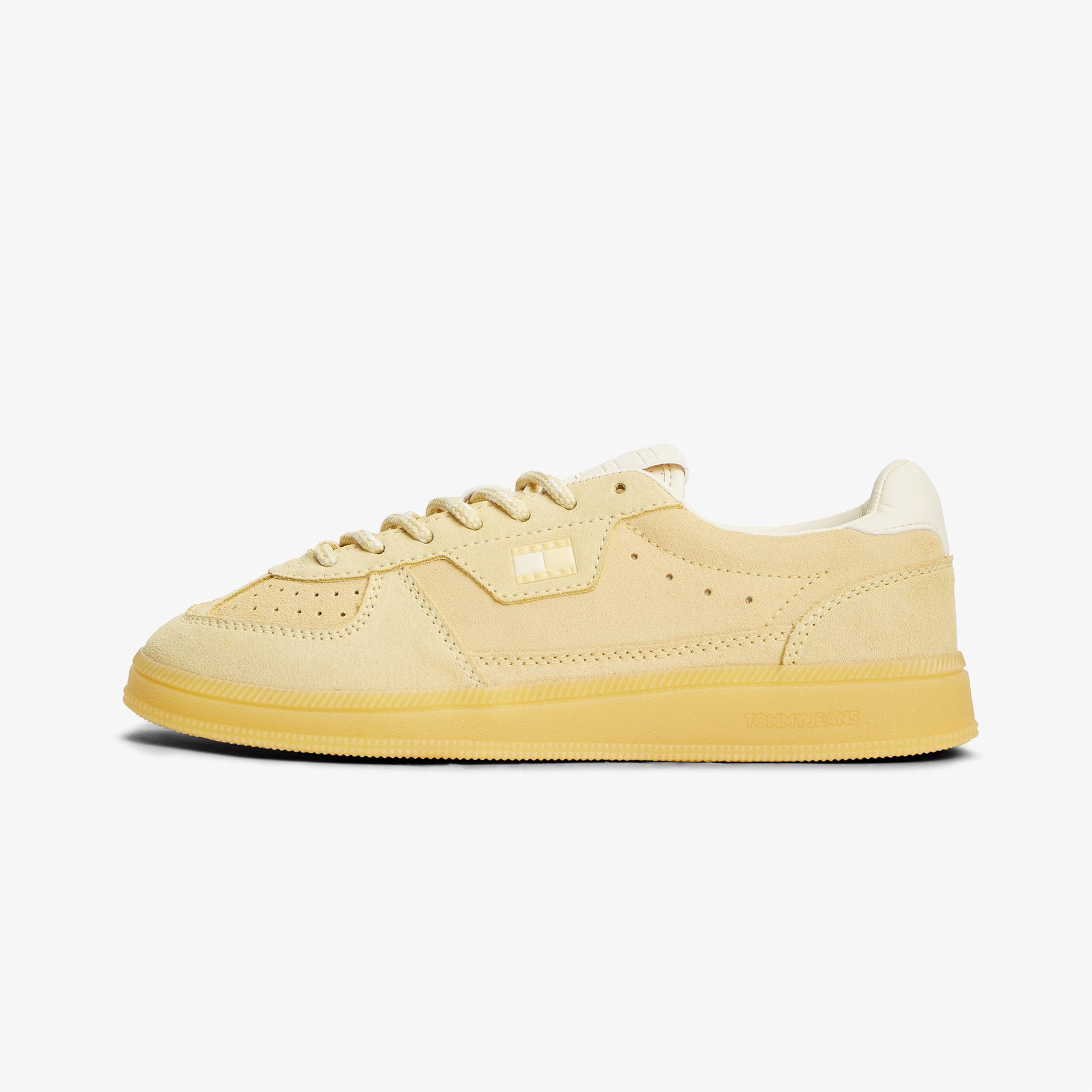 Tommy Hilfiger The Greenwich Edge Suede Kadın Sarı Spor Ayakkabı