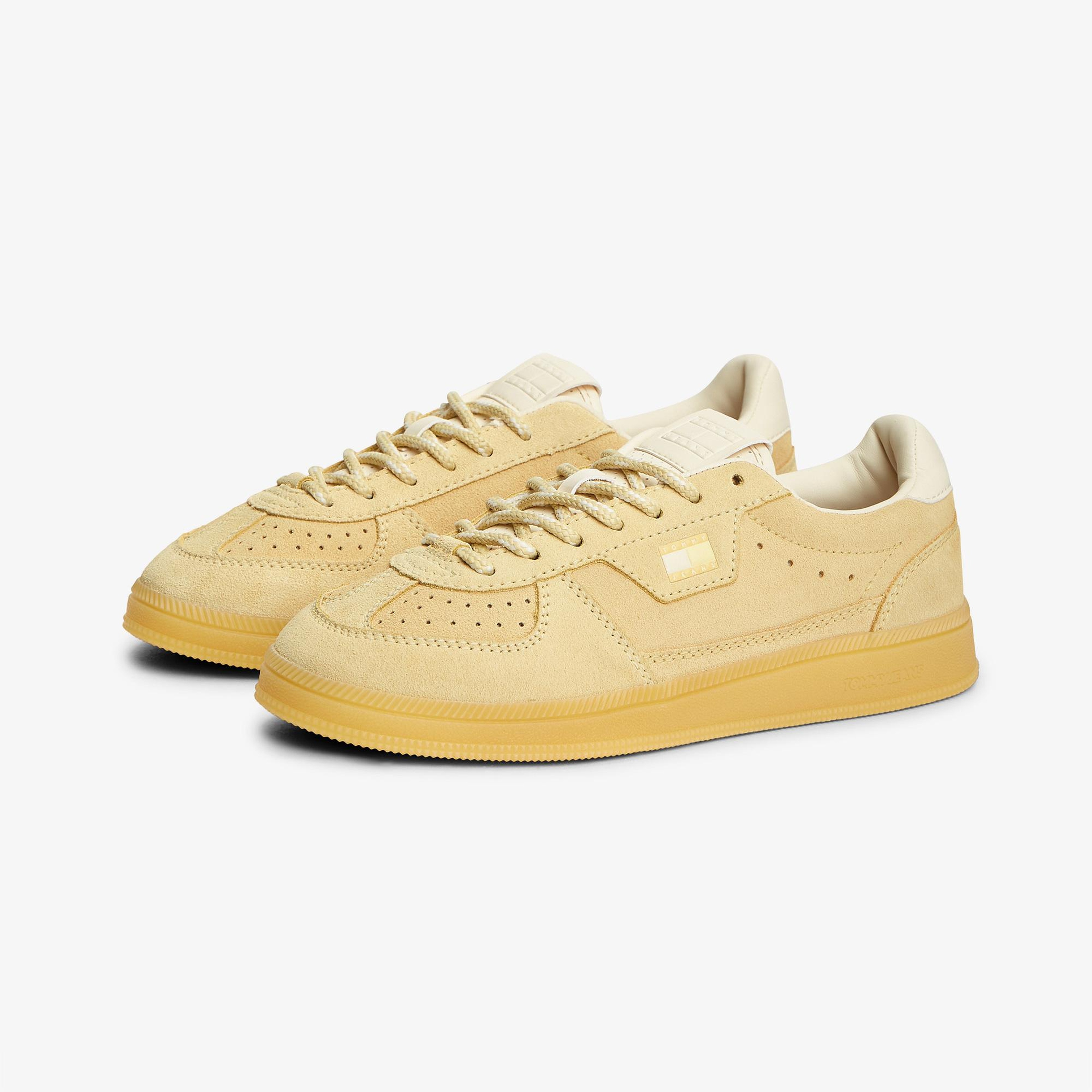 Tommy Hilfiger The Greenwich Edge Suede Kadın Sarı Spor Ayakkabı