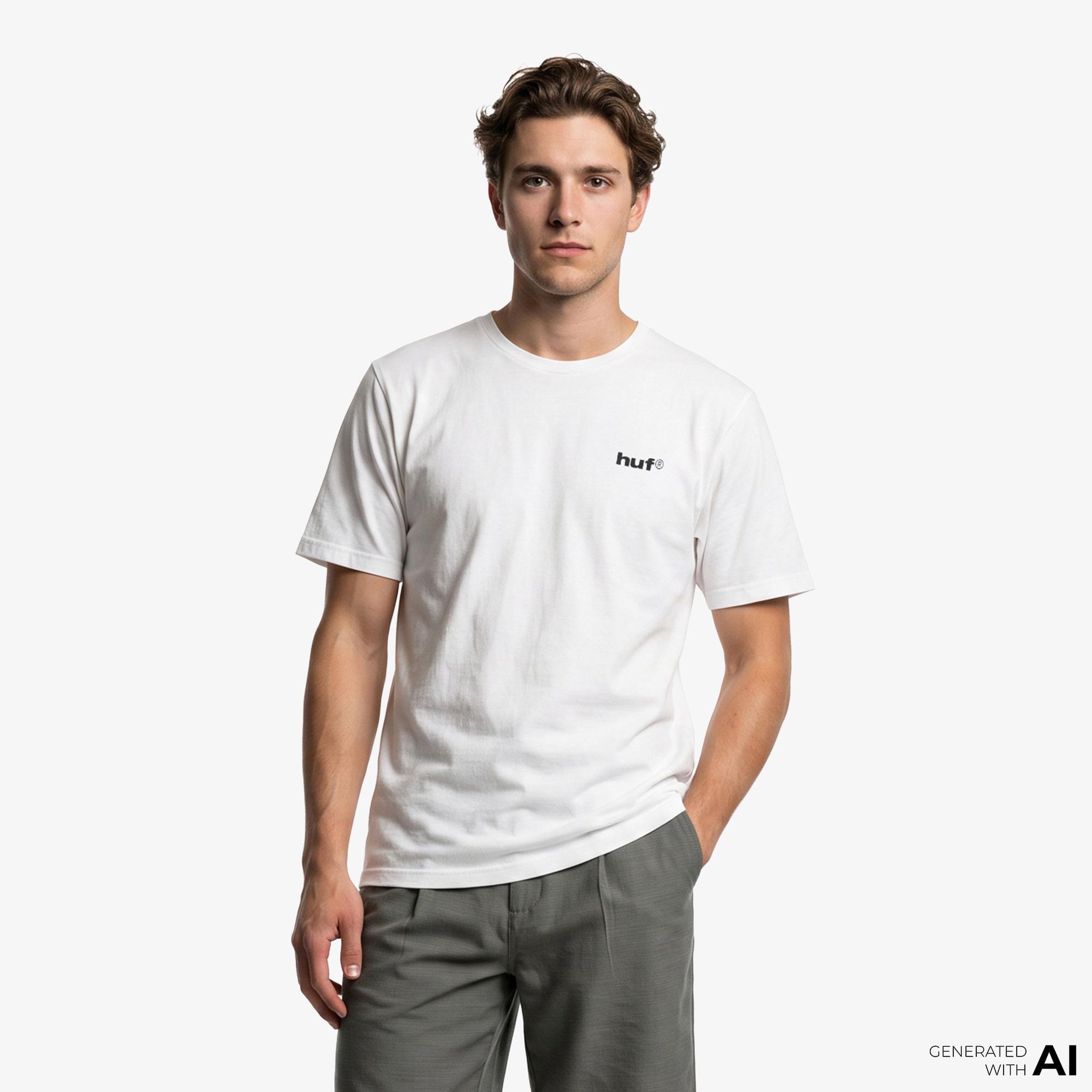 Huf Gimme The Loot SS Tee Erkek Beyaz T-Shirt