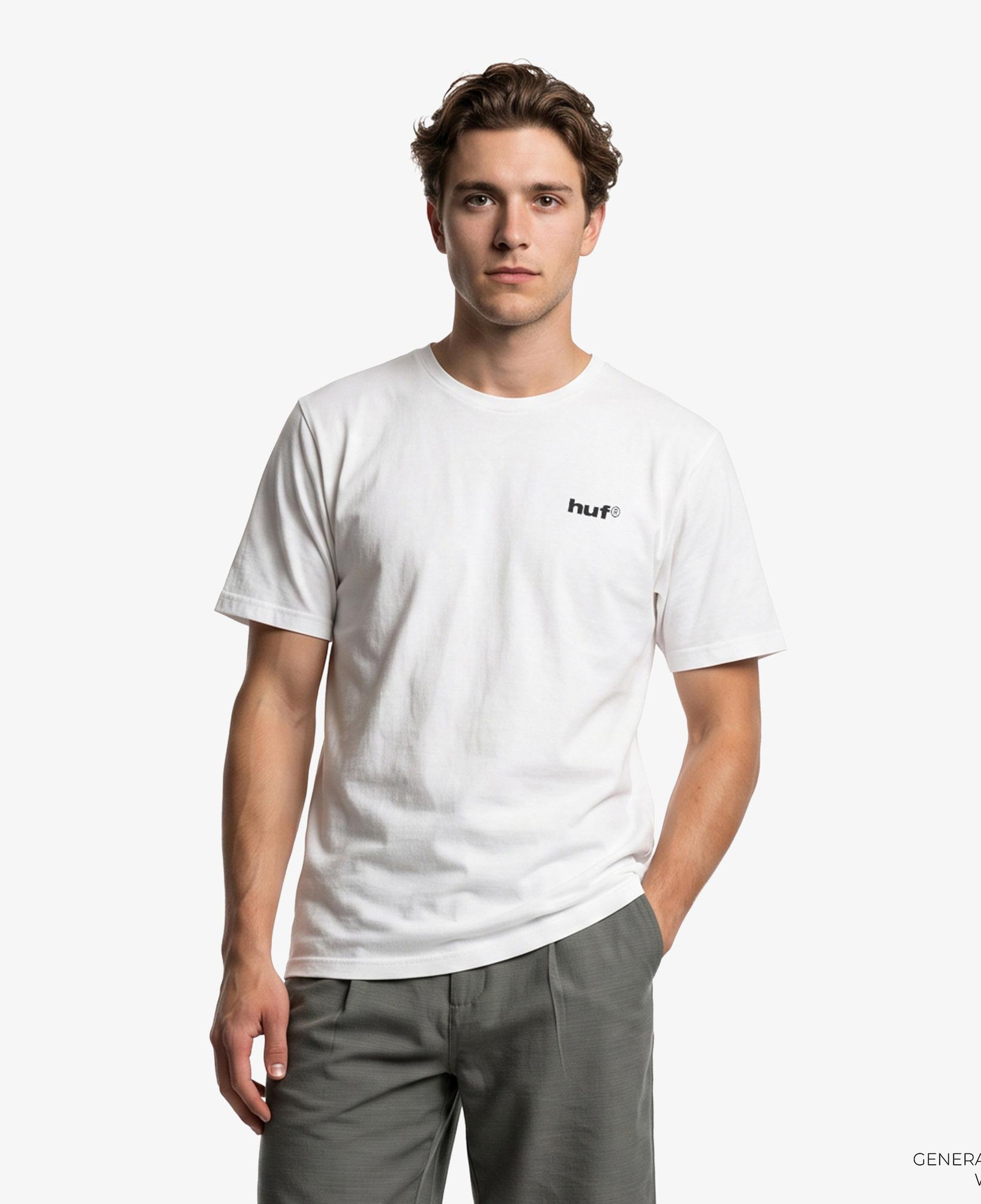 Huf Gimme The Loot SS Tee Erkek Beyaz T-Shirt
