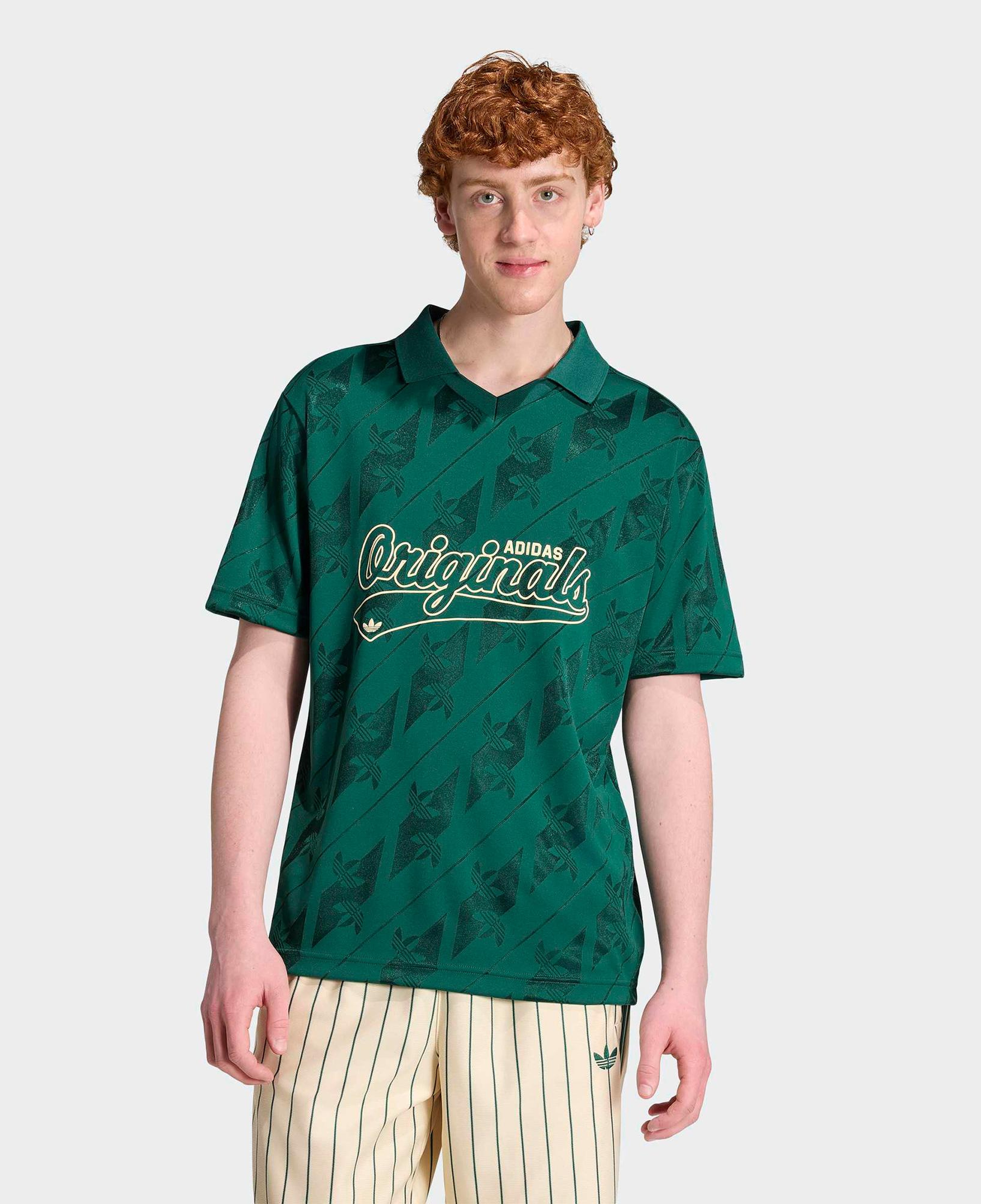 adidas Jacquard Originals Erkek Yeşil T-Shirt
