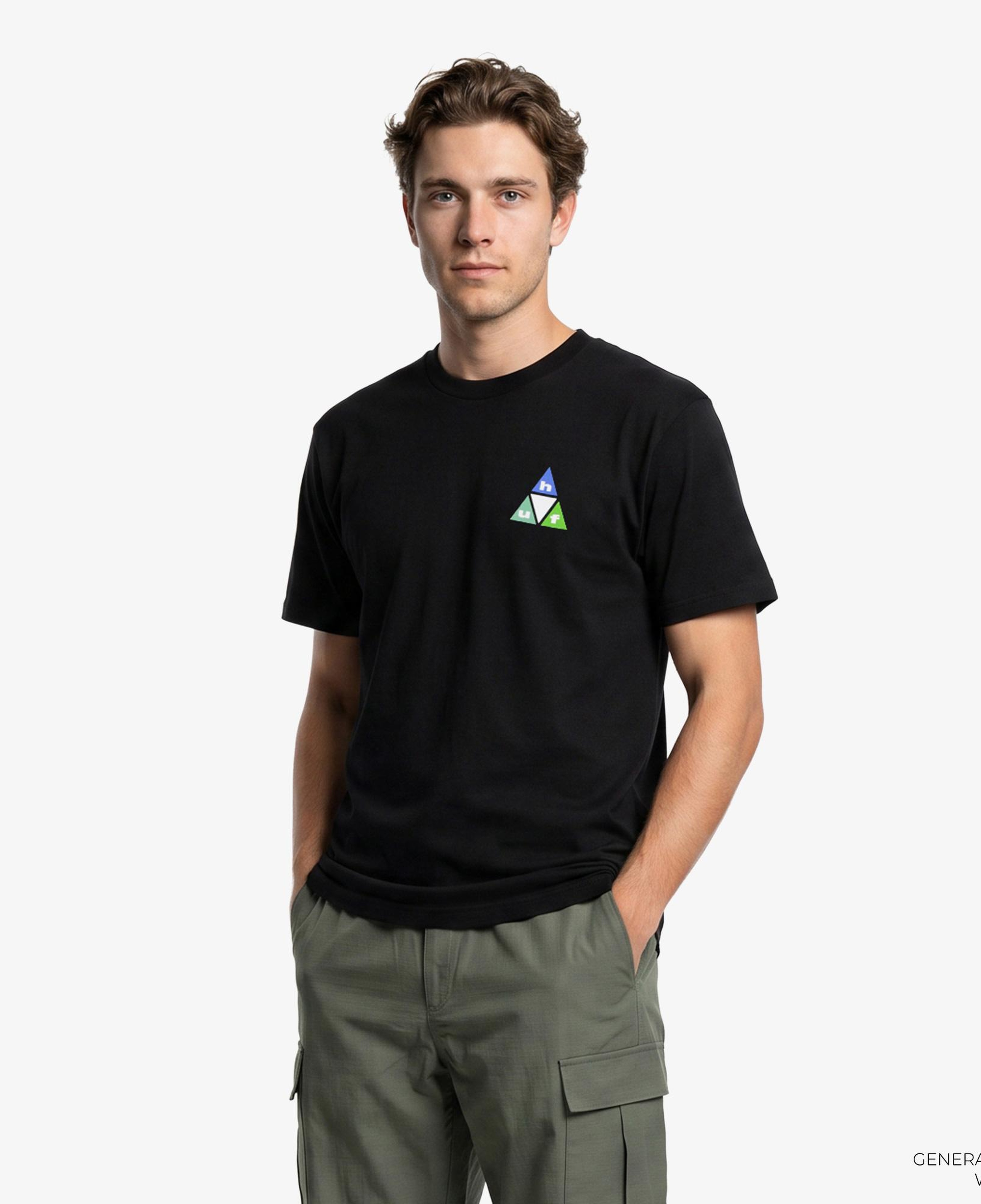 Huf Prism TT Erkek Siyah T-Shirt