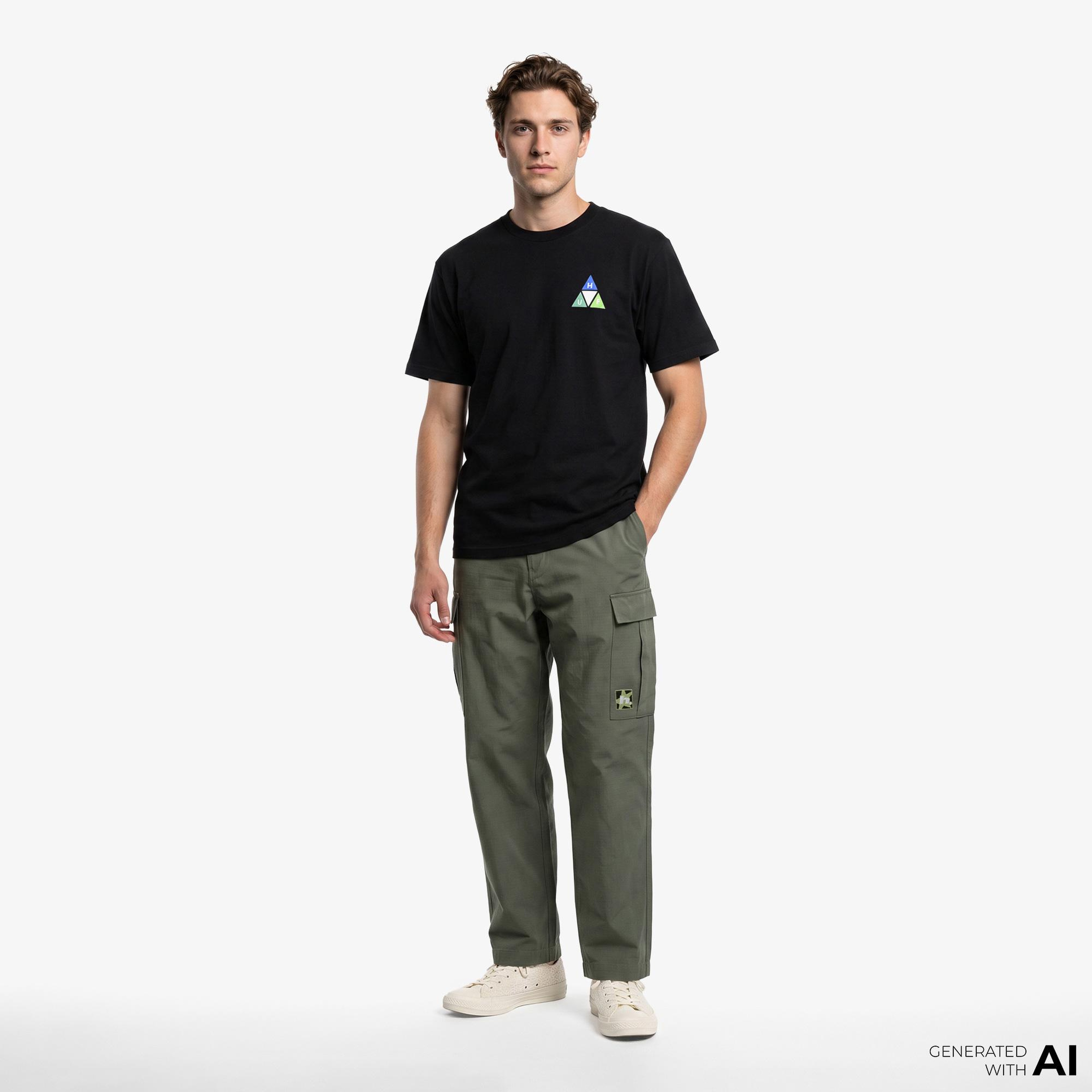 Huf Prism TT Erkek Siyah T-Shirt