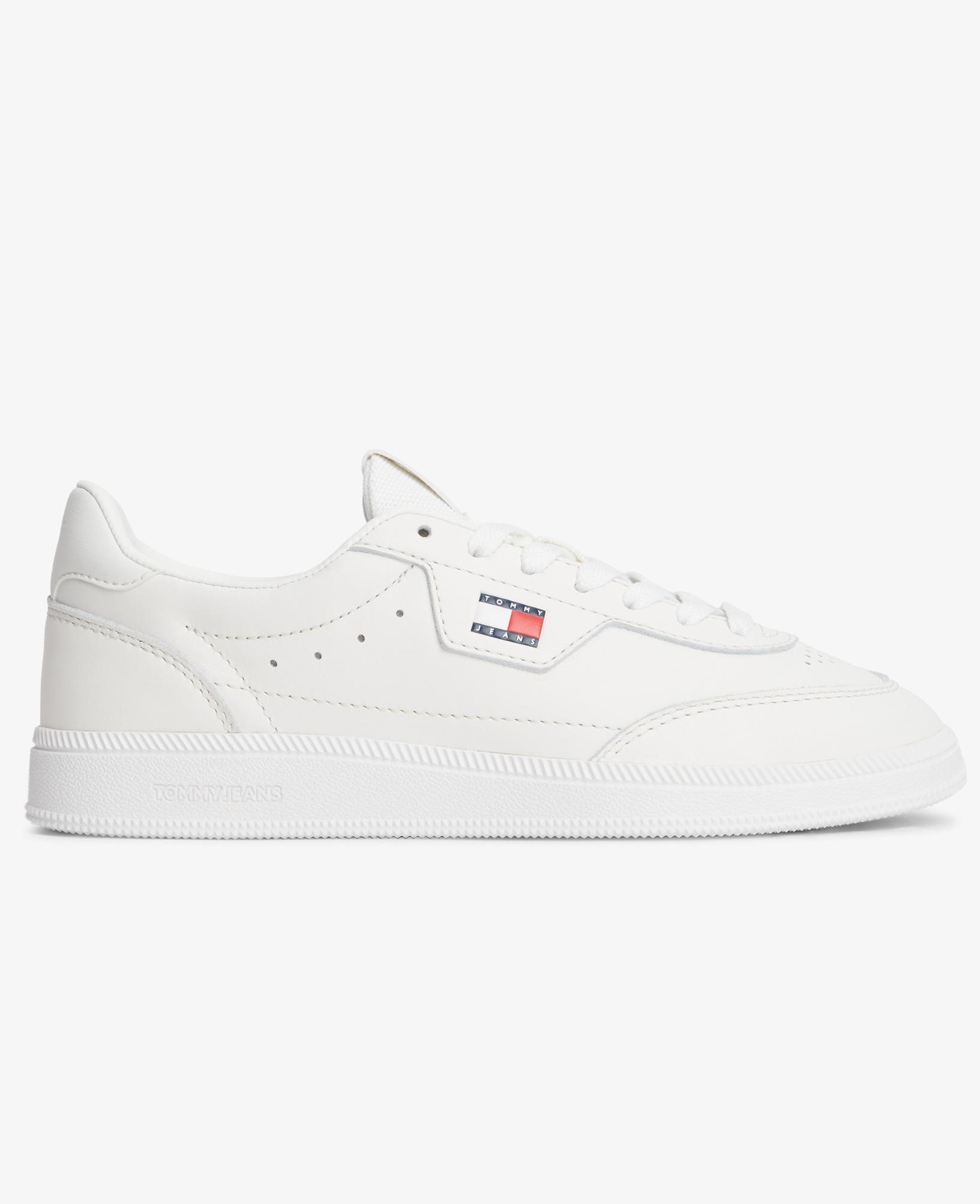 Tommy Hilfiger The Greenwich Edge Leather Kadın Bej Spor Ayakkabı