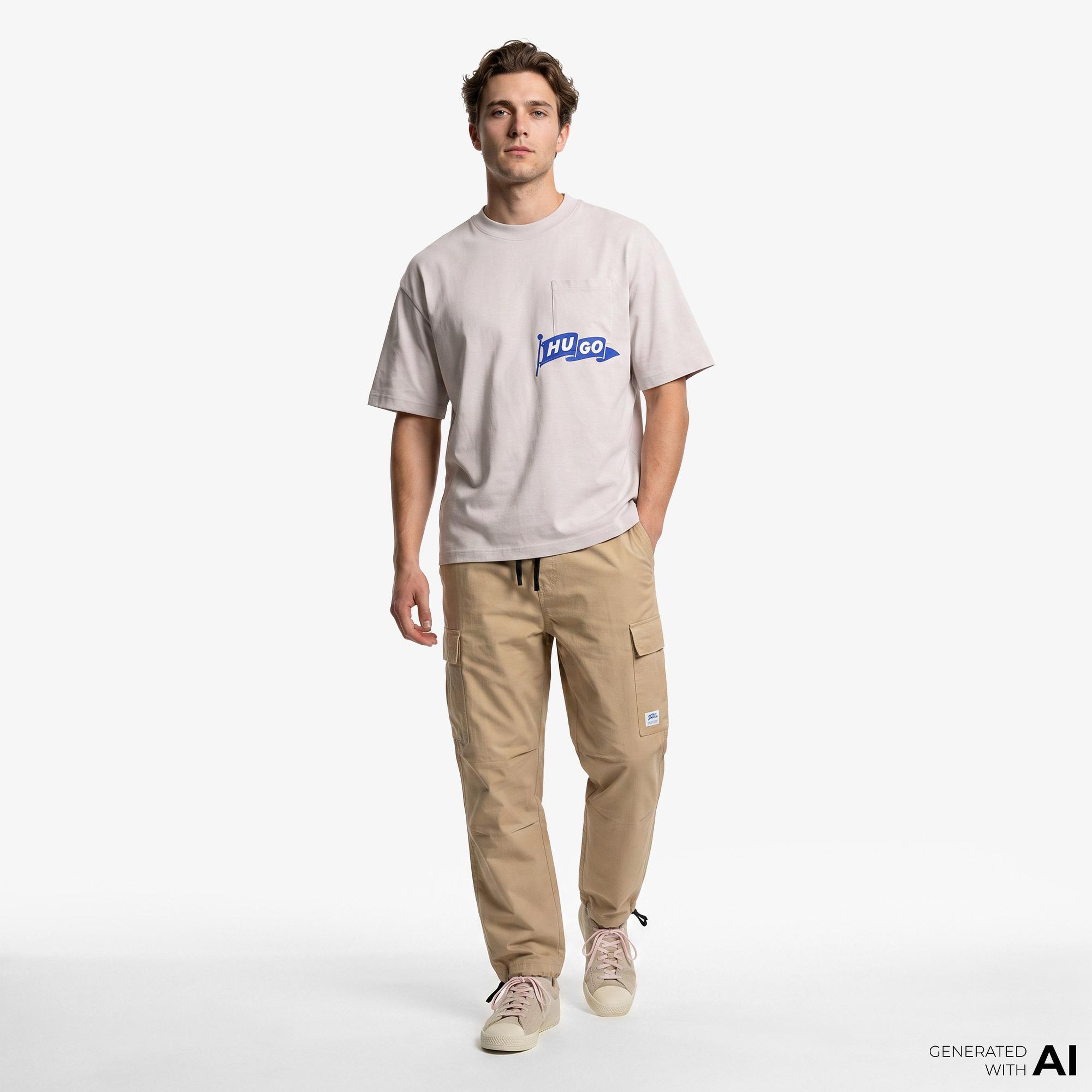 Hugo Nohacrop Erkek Lacivert T-Shirt