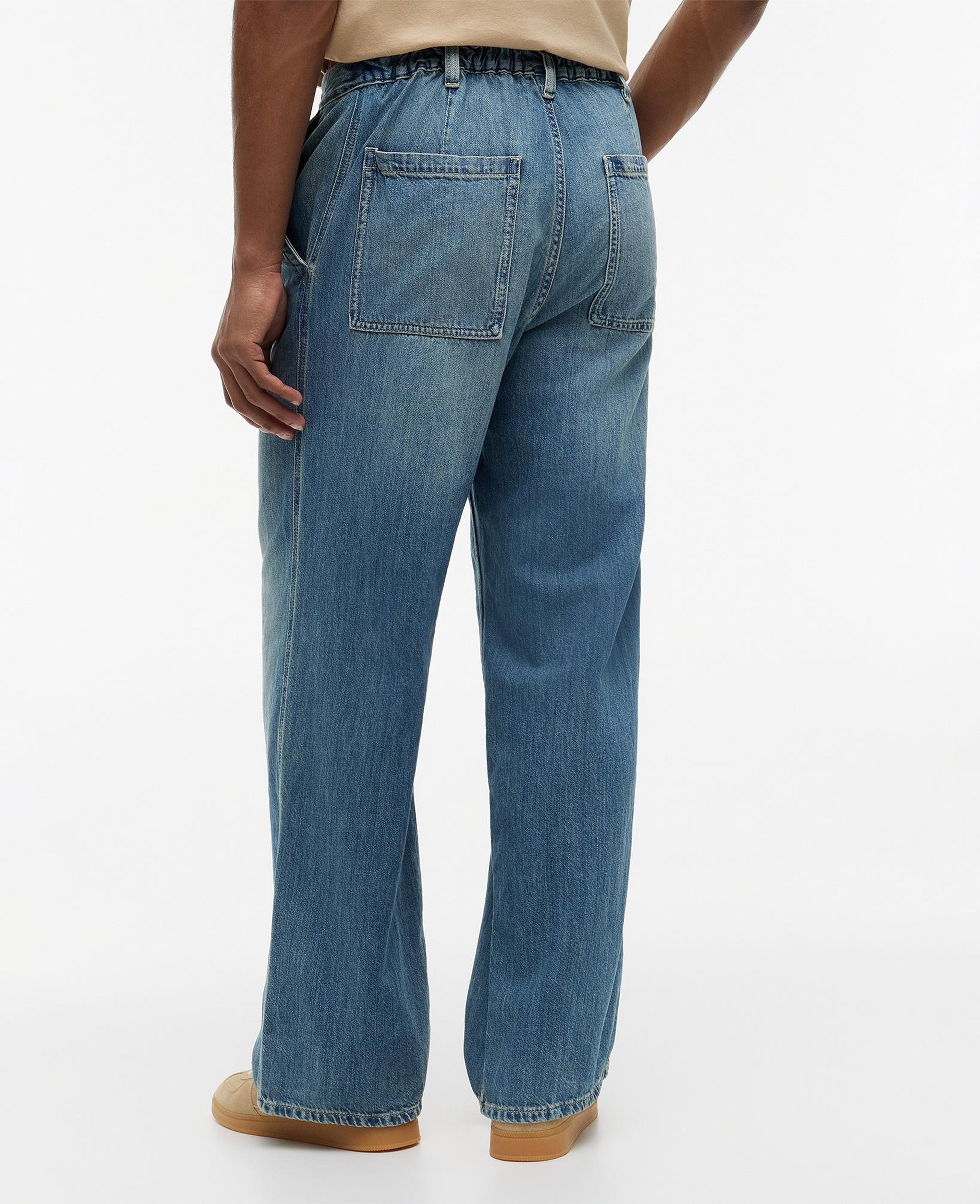Tommy Hilfiger Theo Baggy Sailing Erkek Mavi Pantolon