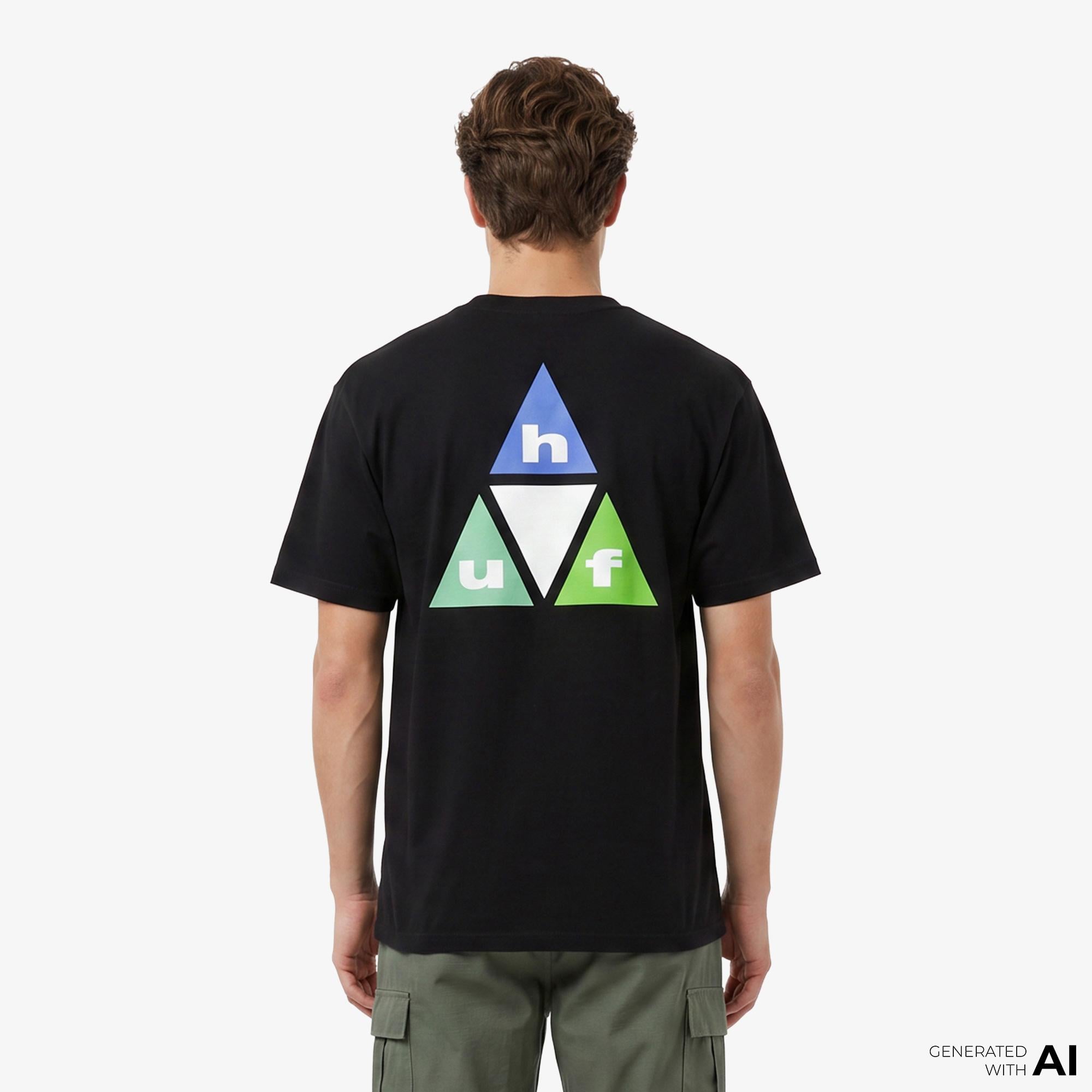 Huf Prism TT Erkek Siyah T-Shirt