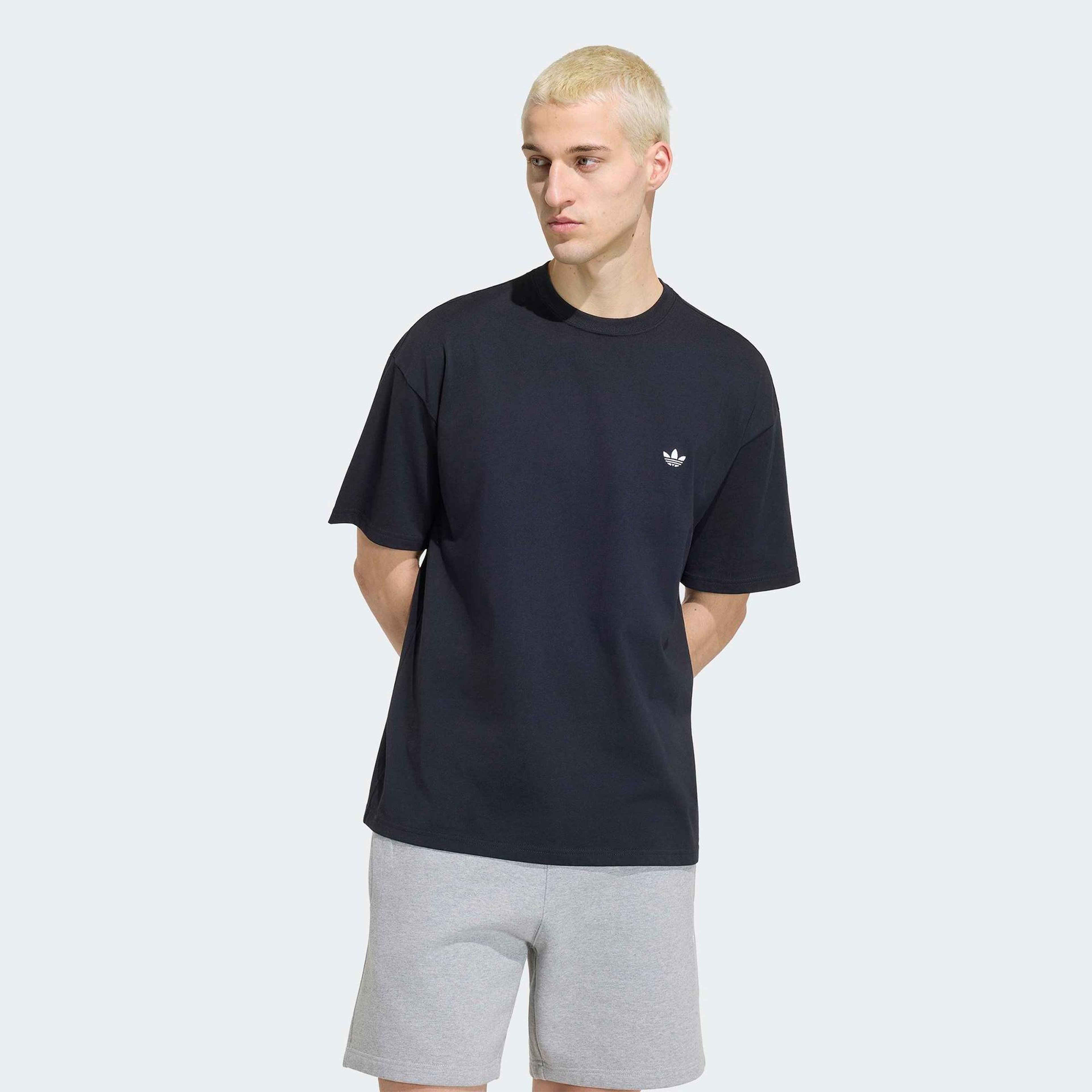 adidas Trefoil Essentials Erkek Siyah T-Shirt