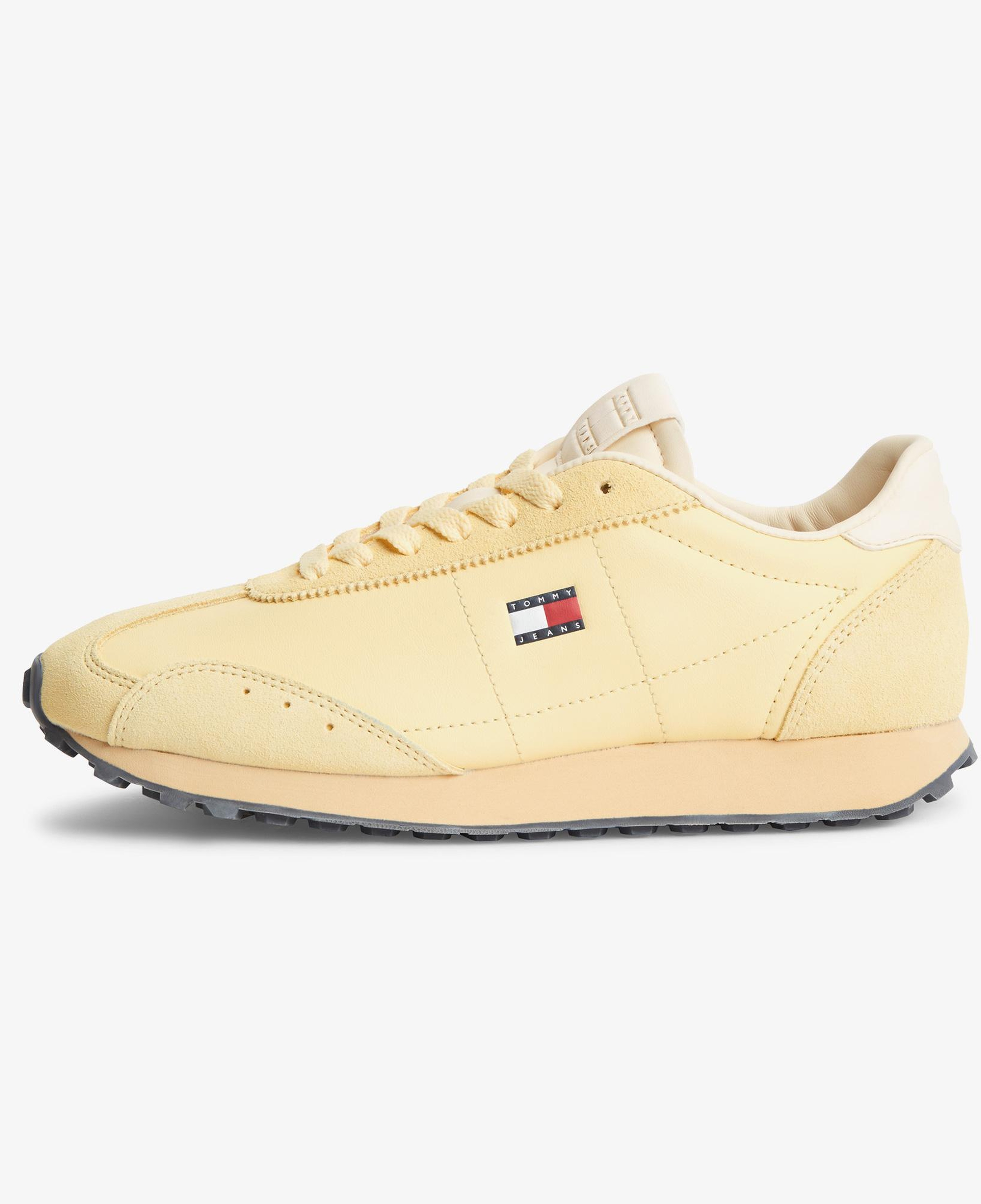 Tommy Hilfiger Retro Runner Archive Kadın Sarı Spor Ayakkabı