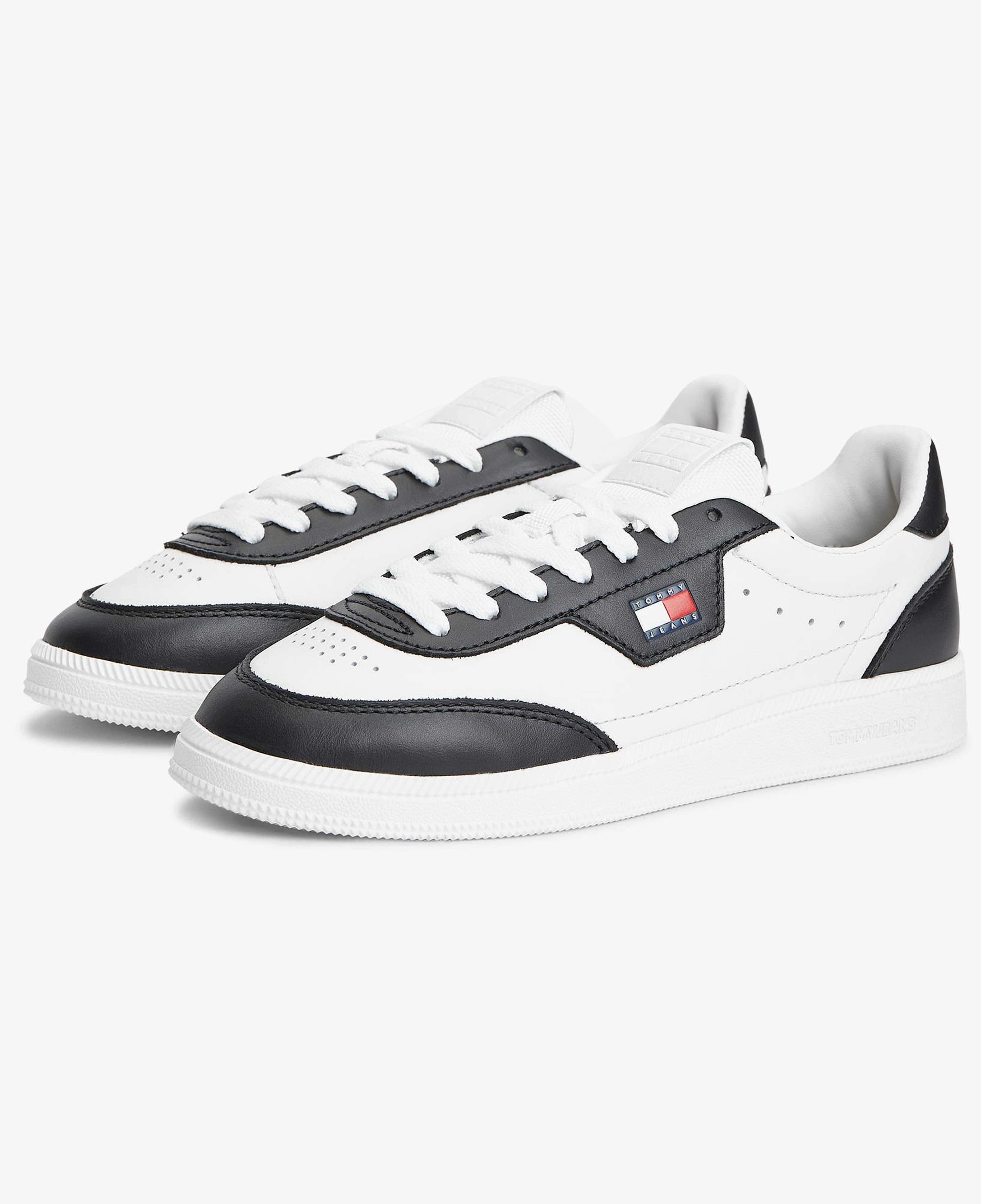 Tommy Hilfiger The Greenwich Edge Leather Kadın Bej Spor Ayakkabı