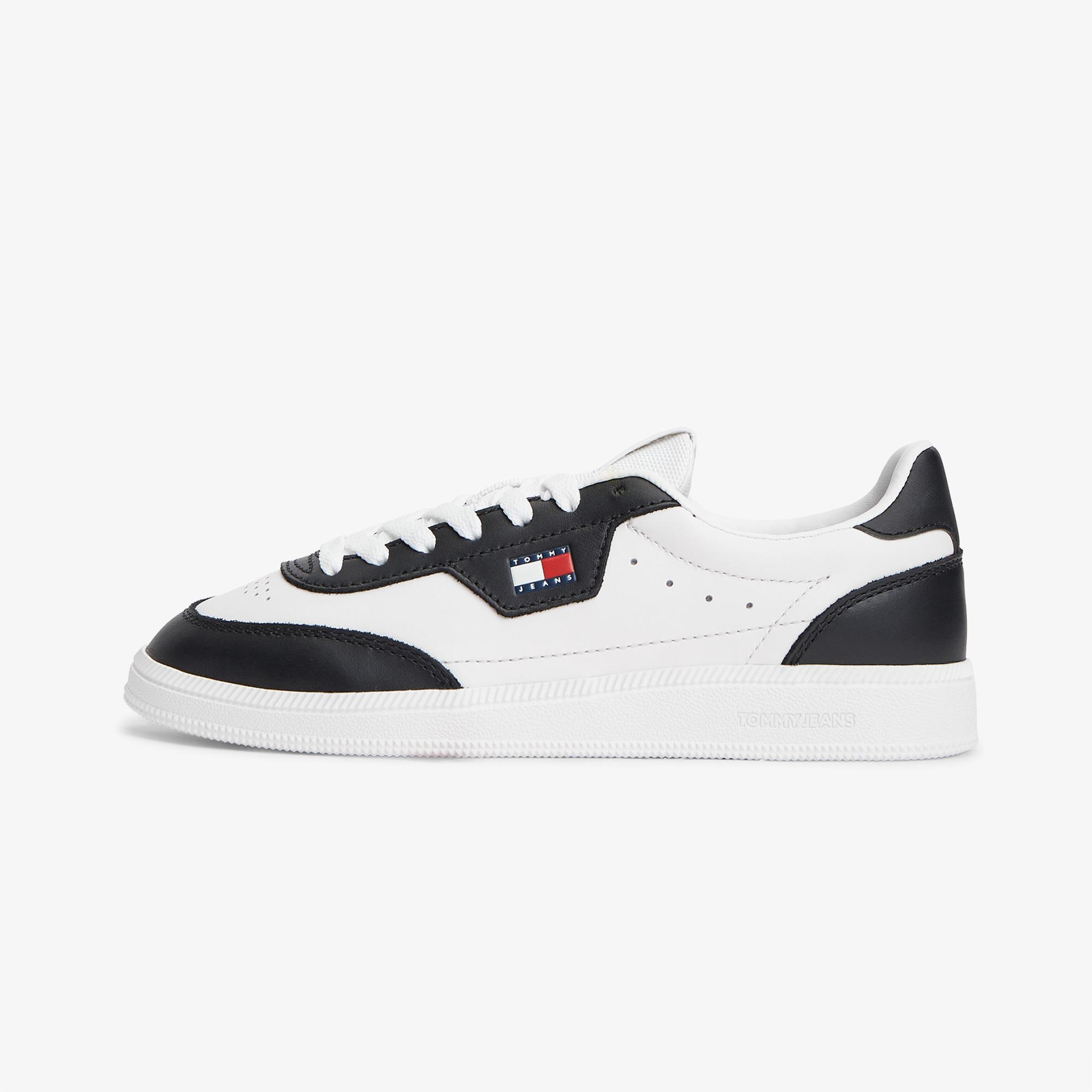 Tommy Hilfiger The Greenwich Edge Leather Kadın Bej Spor Ayakkabı