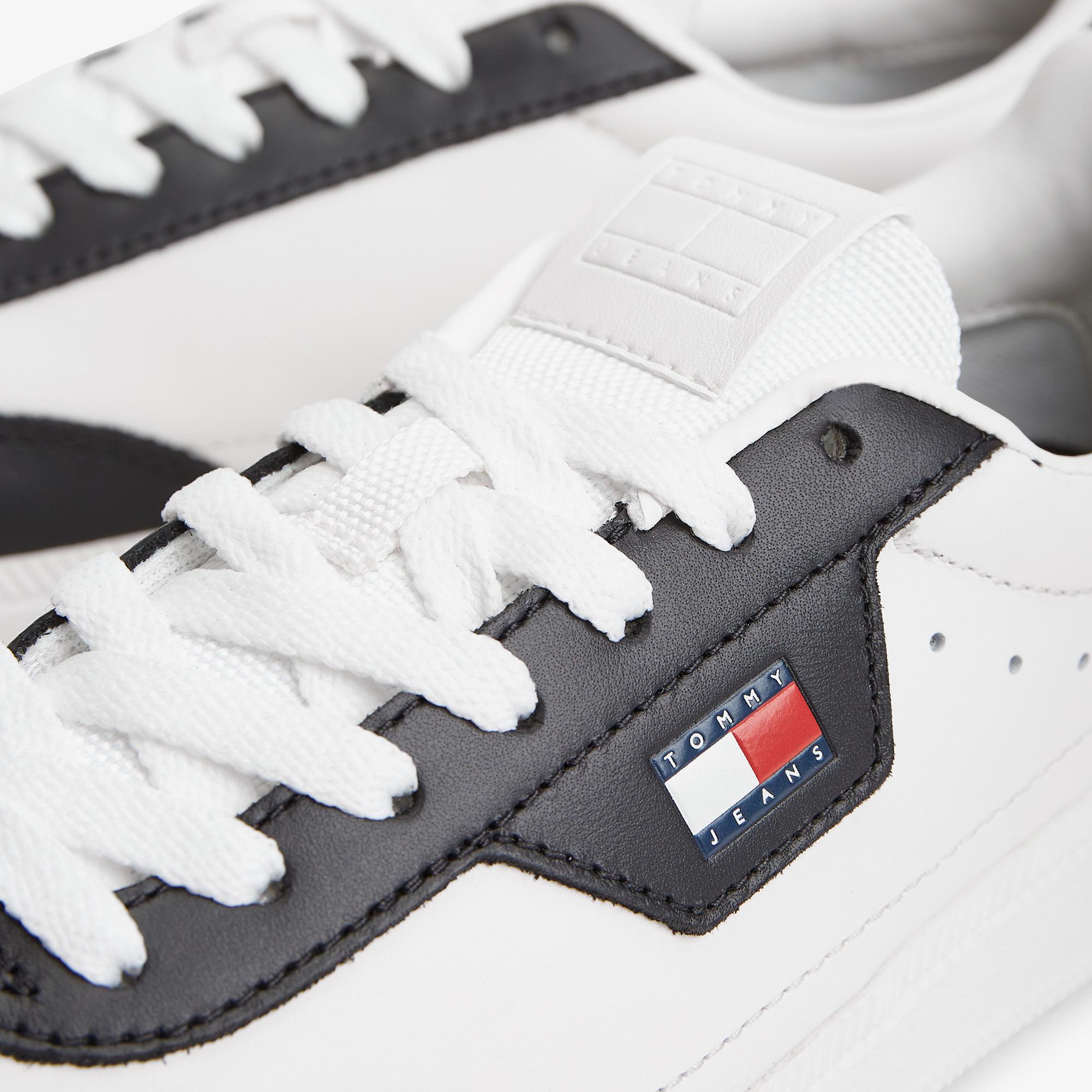 Tommy Hilfiger The Greenwich Edge Leather Kadın Bej Spor Ayakkabı