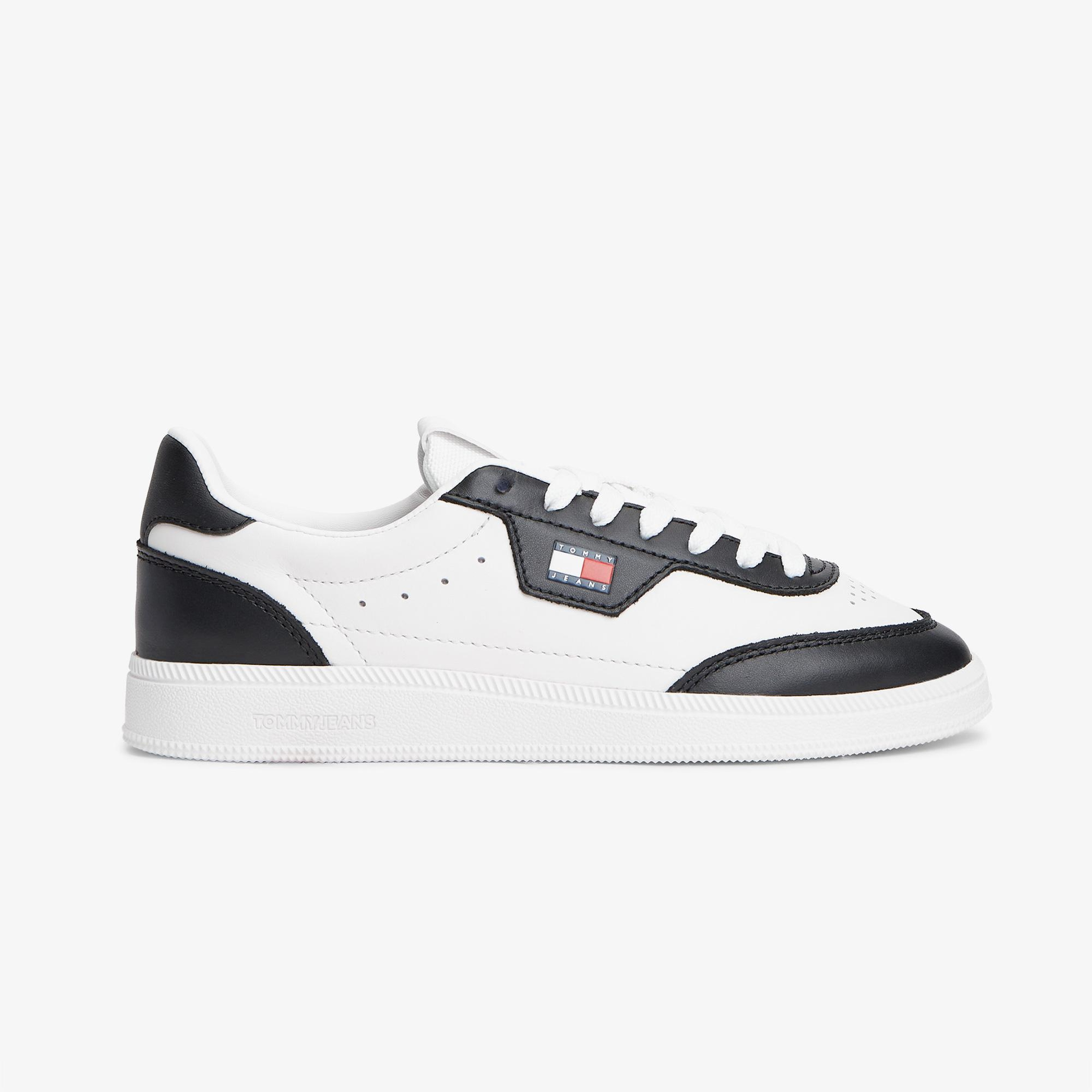 Tommy Hilfiger The Greenwich Edge Leather Kadın Bej Spor Ayakkabı