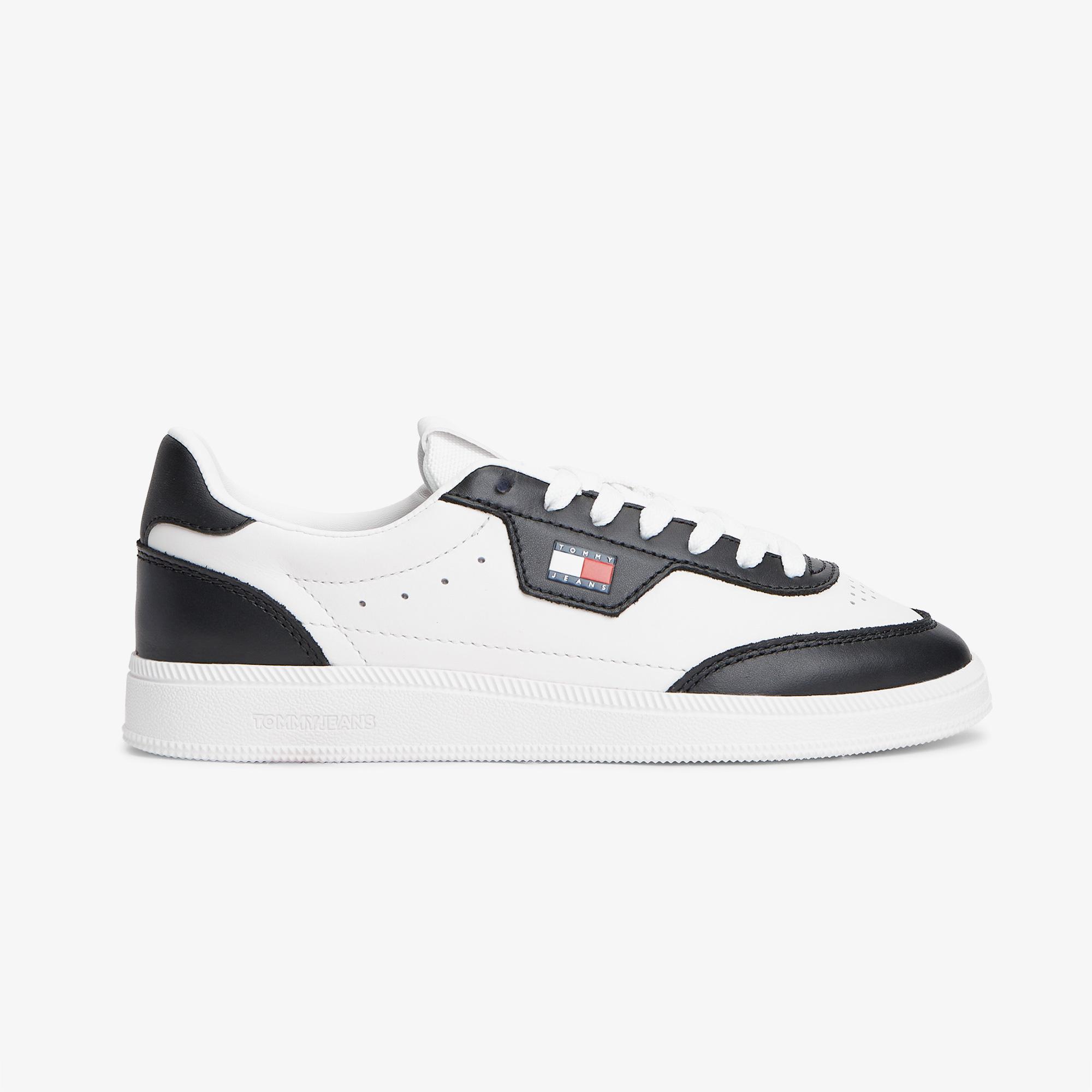 Tommy Hilfiger The Greenwich Edge Leather Kadın Bej Spor Ayakkabı