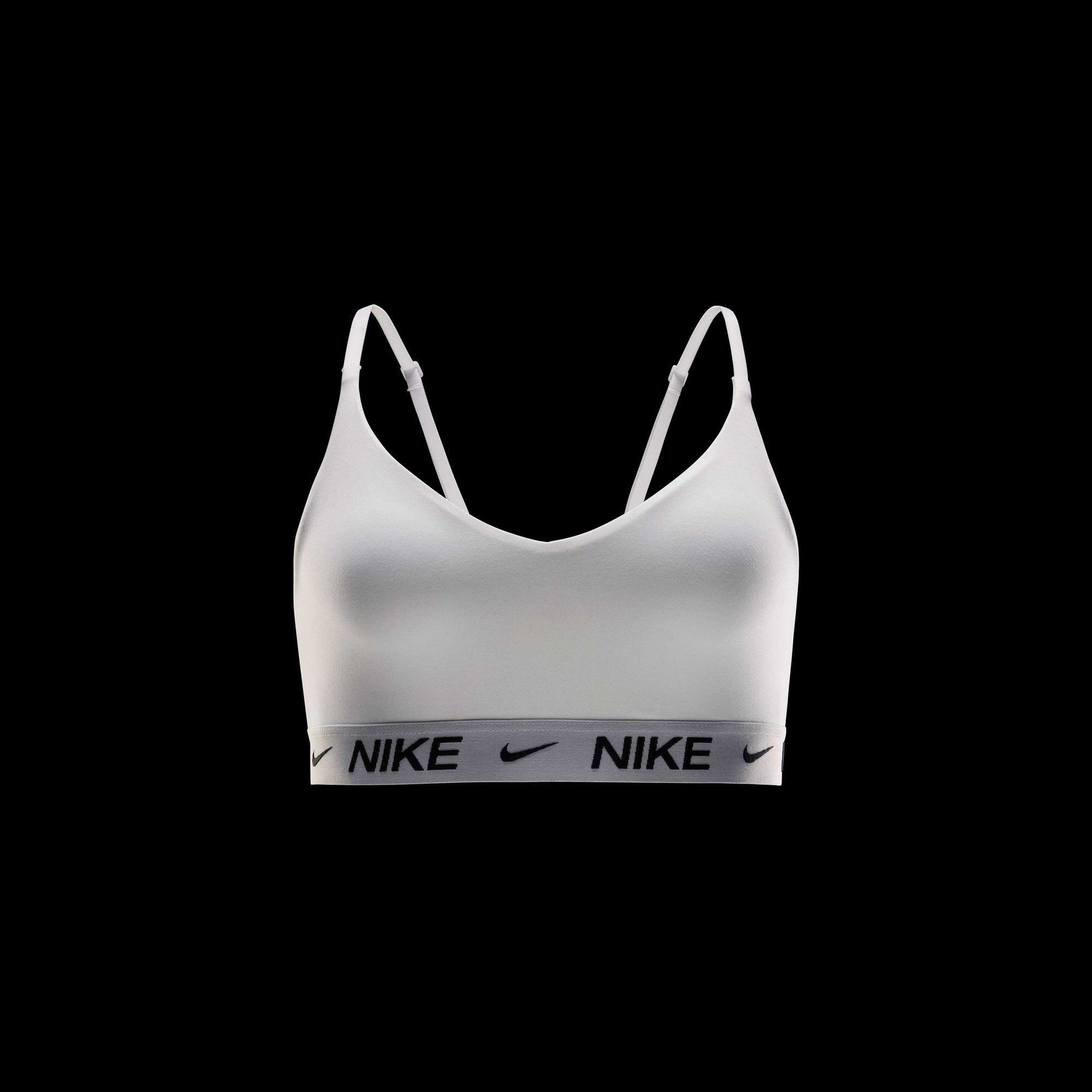 Nike Dri-Fit Indy Hafif Destekli Kadın Beyaz Bra