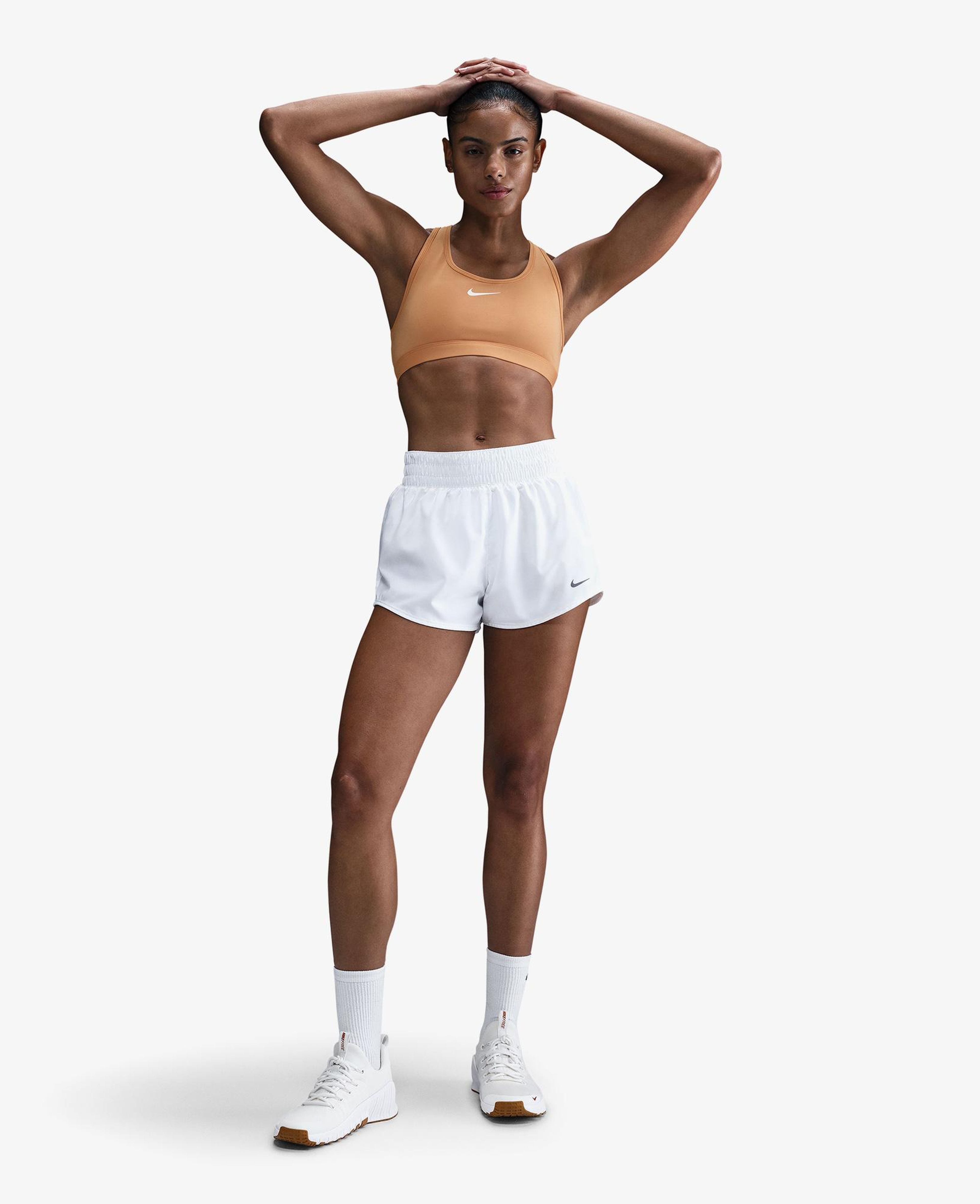 Nike Swoosh Medium Support Kadın Turuncu Bra
