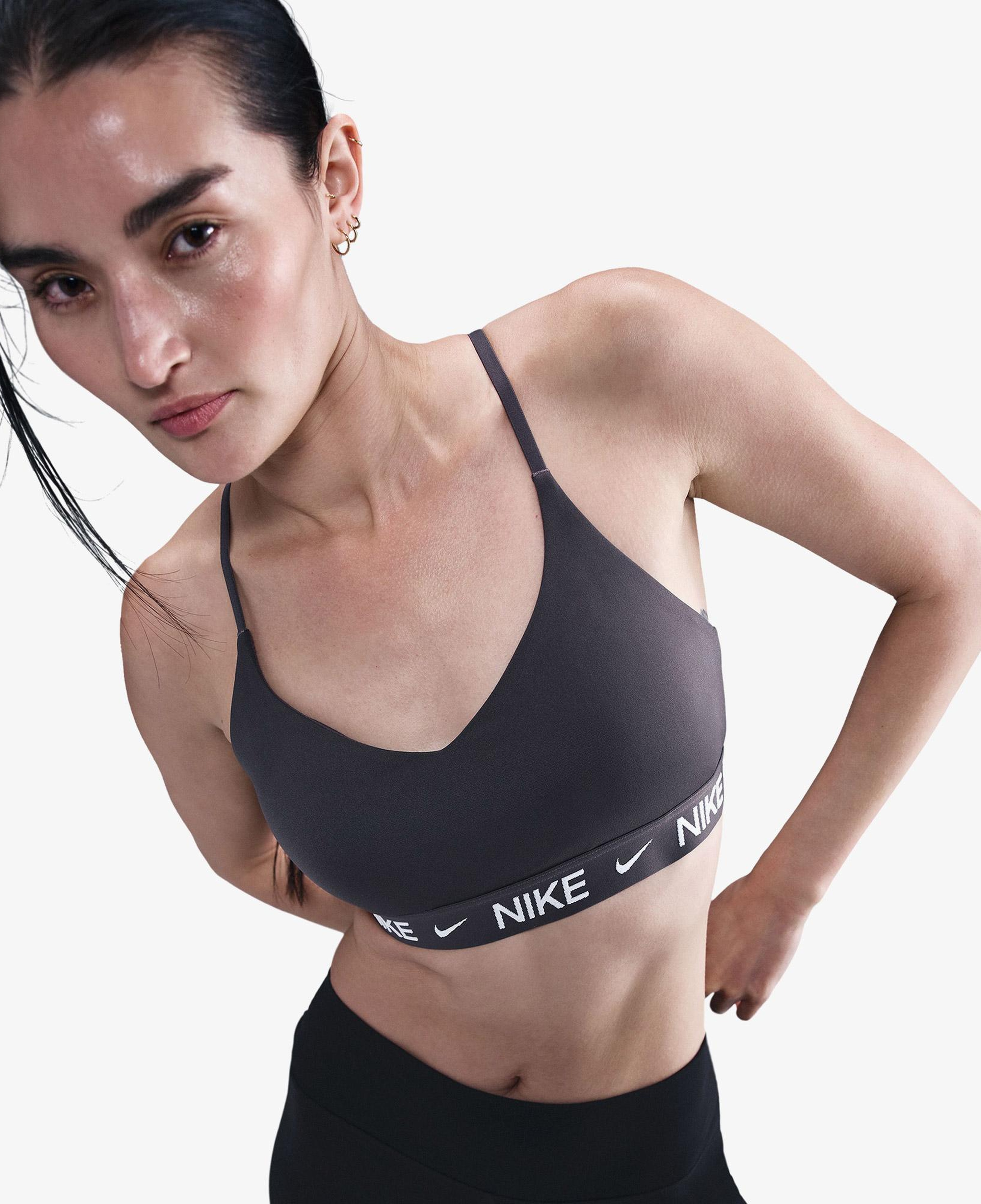 Nike Dri-Fit Indy Light Support Kadın Gri Bra