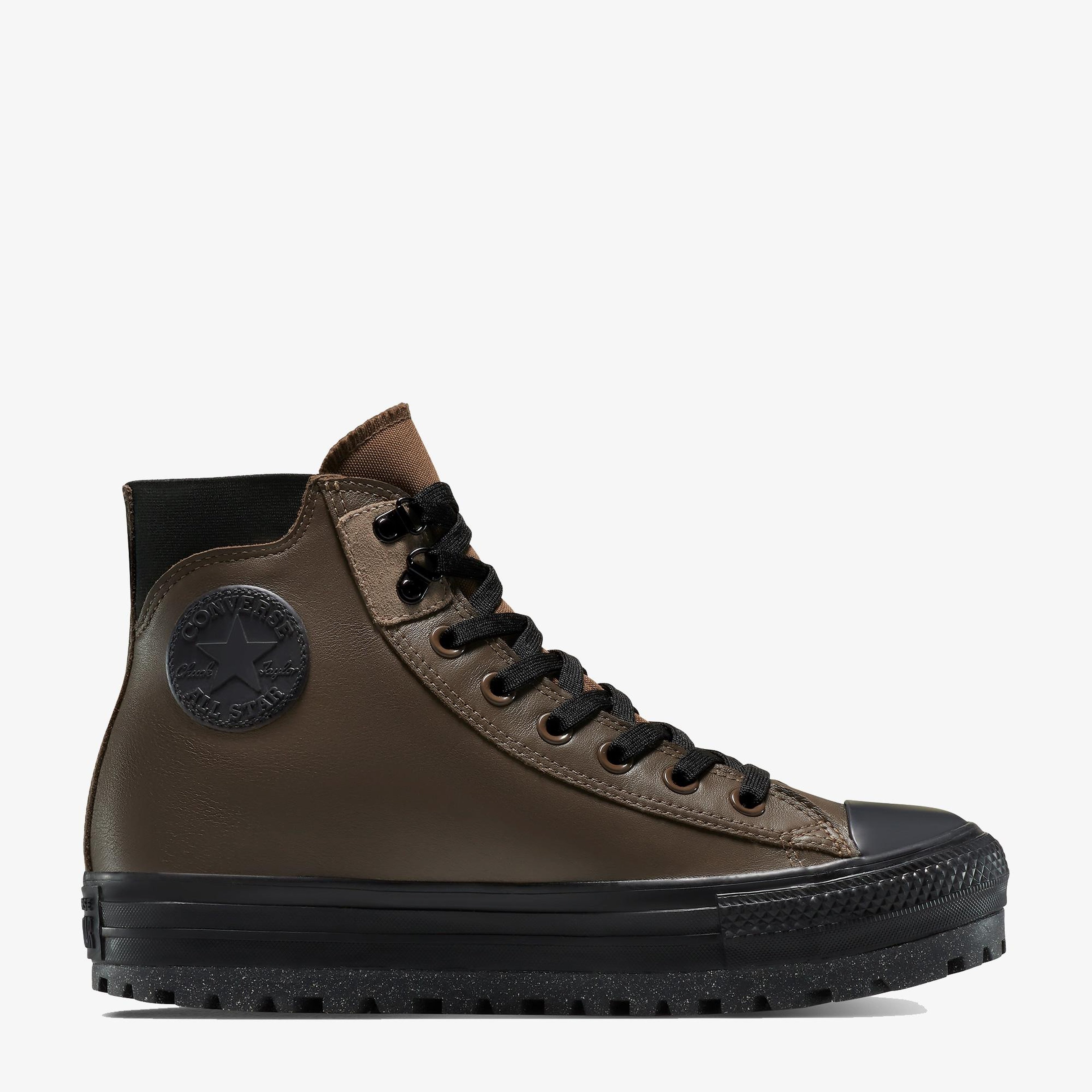 Converse Chuck Taylor All Star City Trek Unisex Kahverengi Deri Su Geçirmez Bot