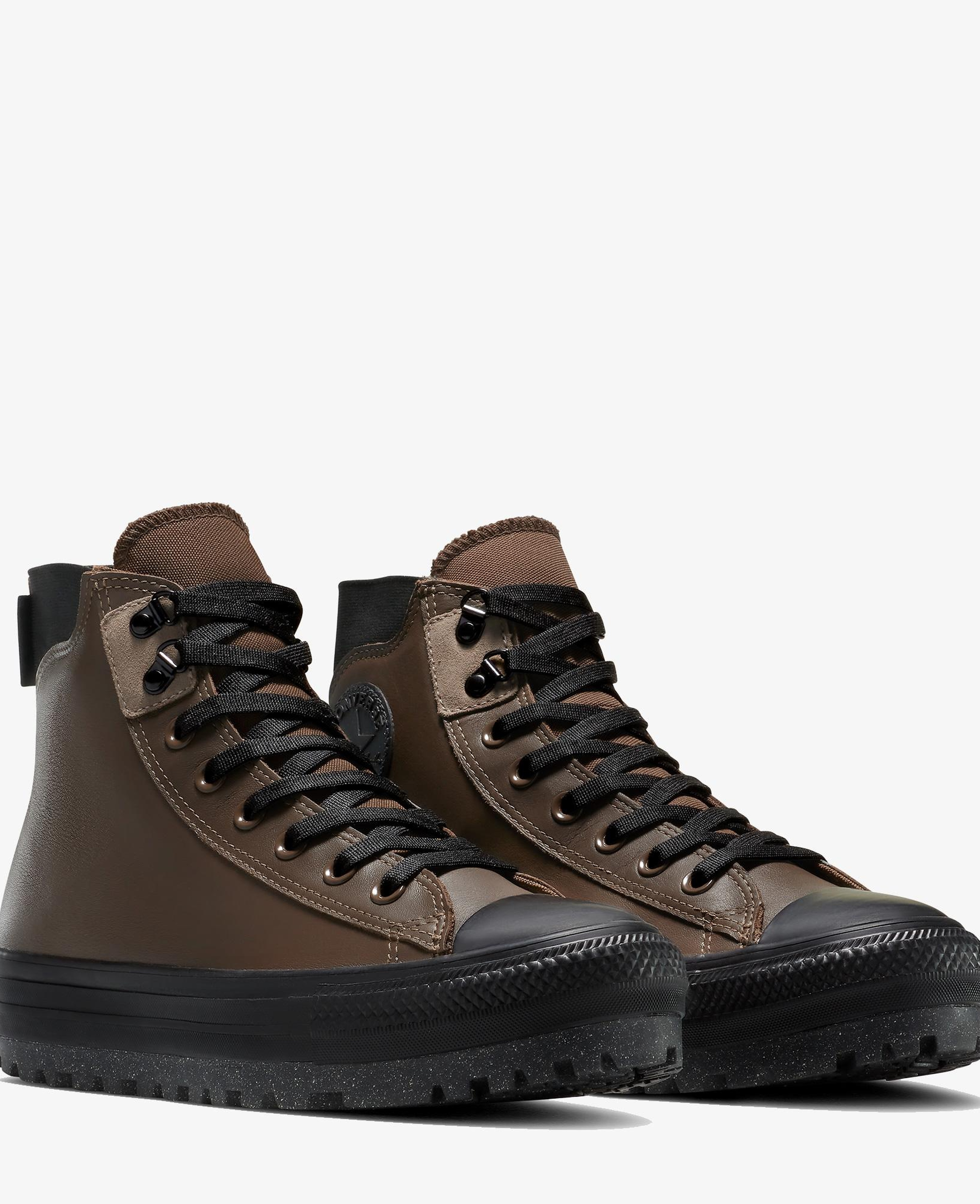 Converse Chuck Taylor All Star City Trek Unisex Kahverengi Deri Su Geçirmez Bot
