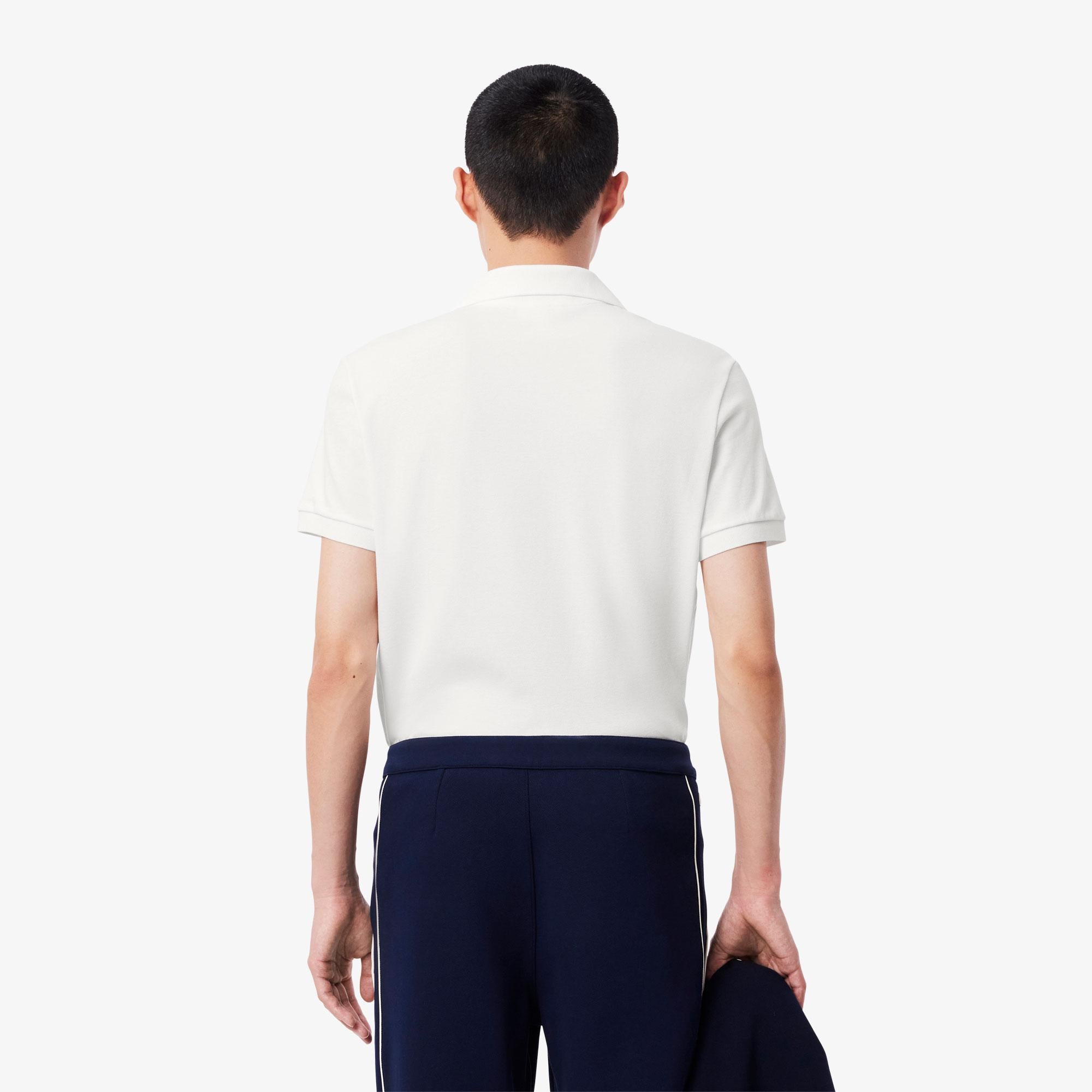 Erkek Classic Fit Beyaz Paris Polo