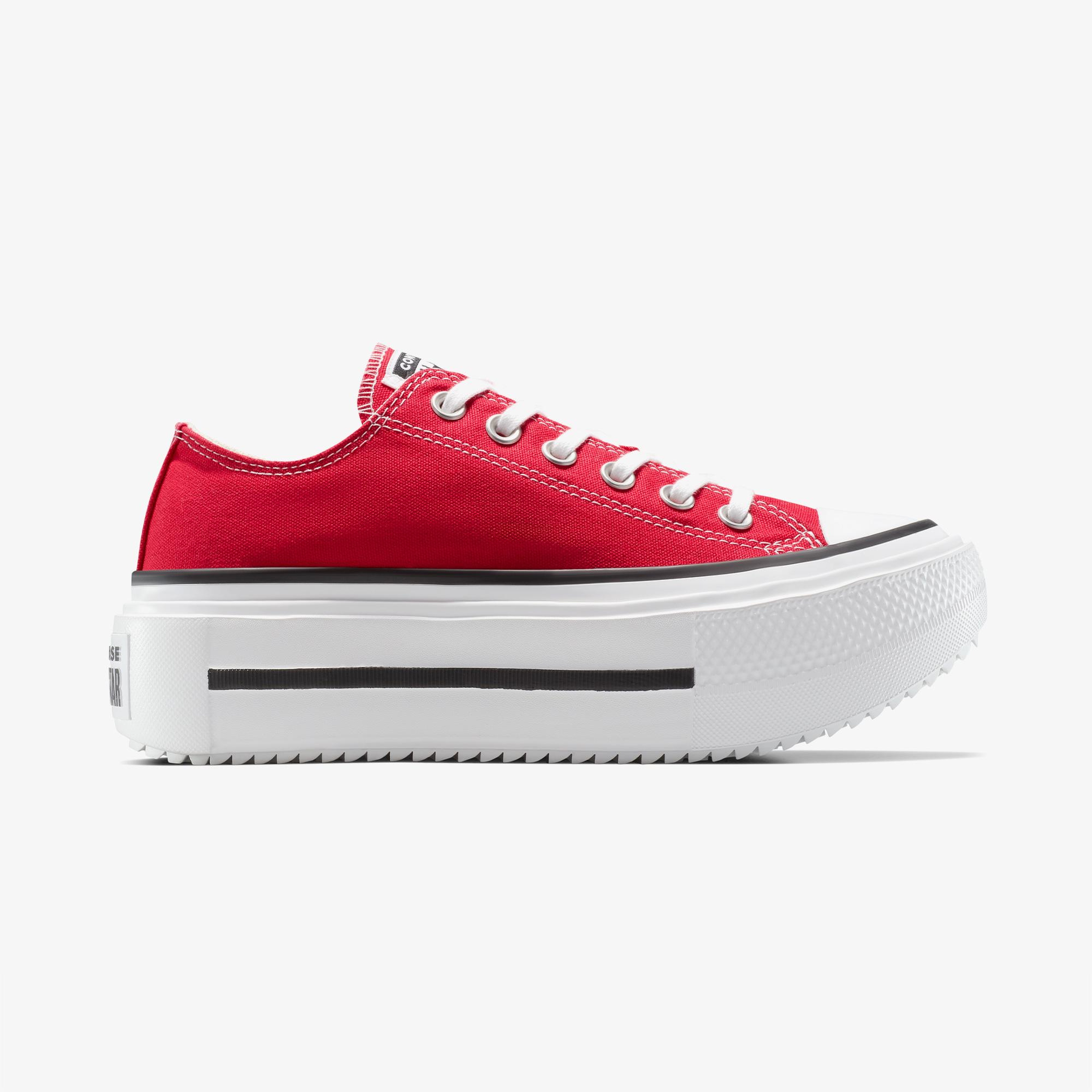 Converse Chuck Taylor All Star Lift Double Stack Kadın Kırmızı Sneaker