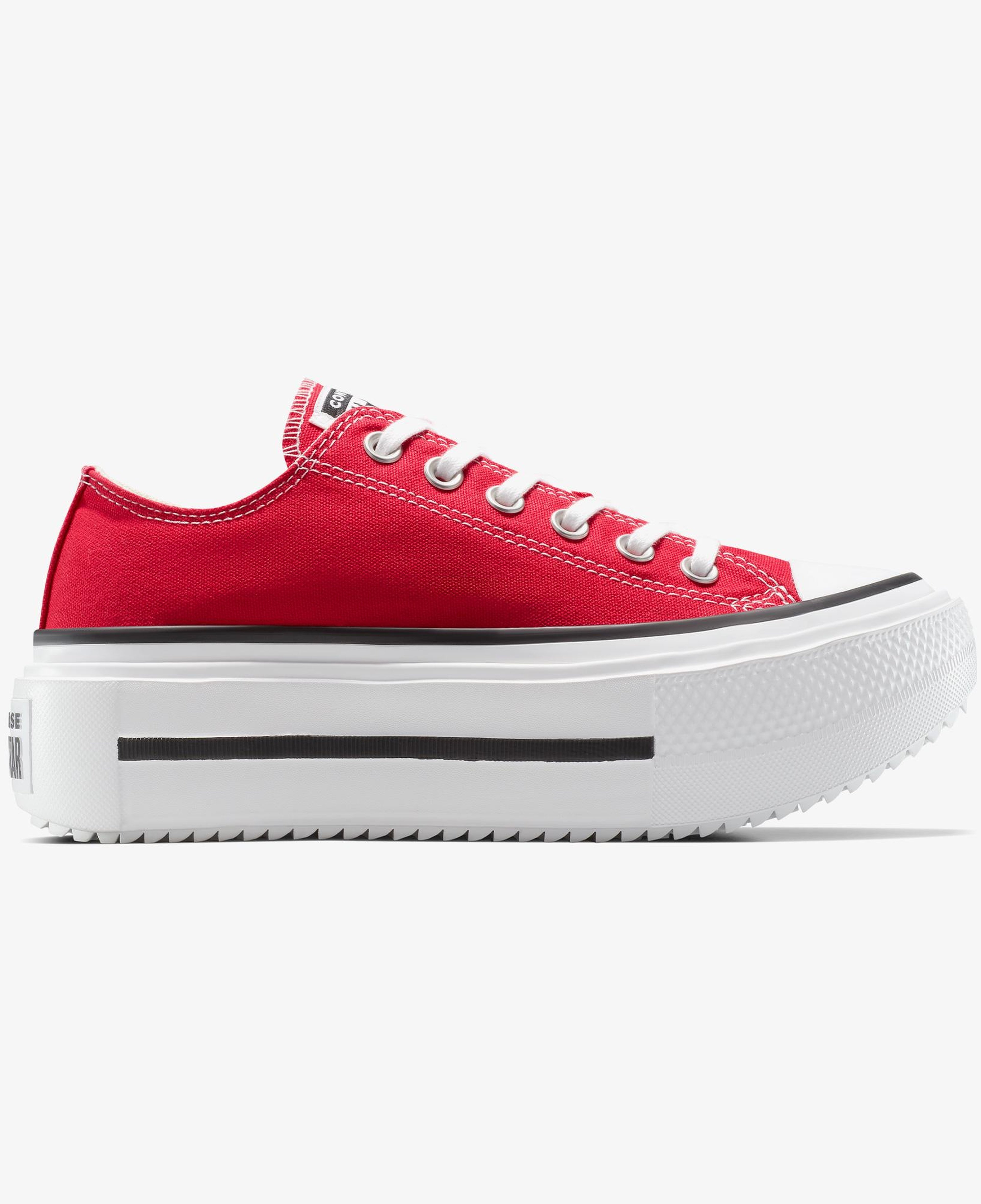 Converse Chuck Taylor All Star Lift Double Stack Kadın Kırmızı Sneaker