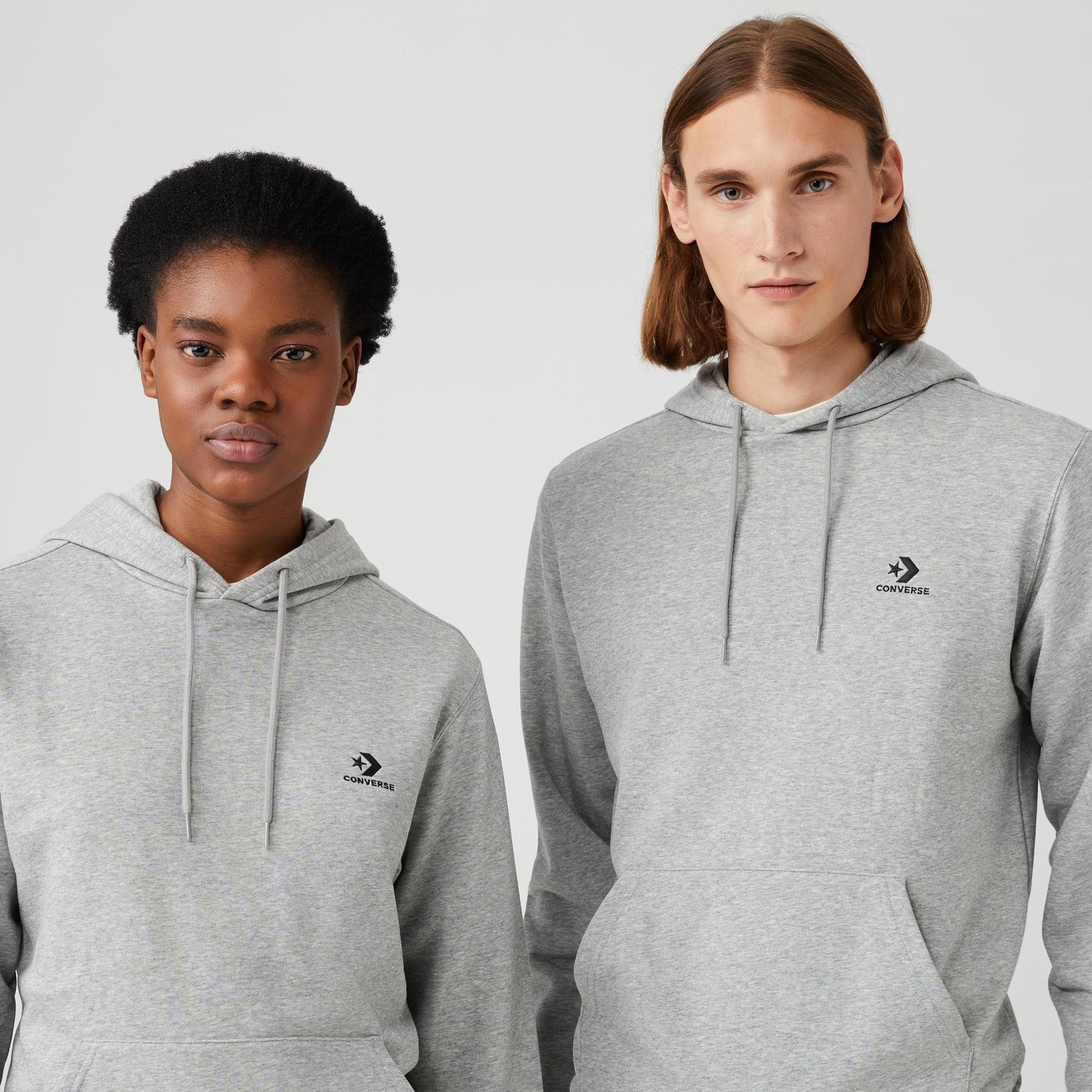 Converse Go-To Unisex Gri Hoodie