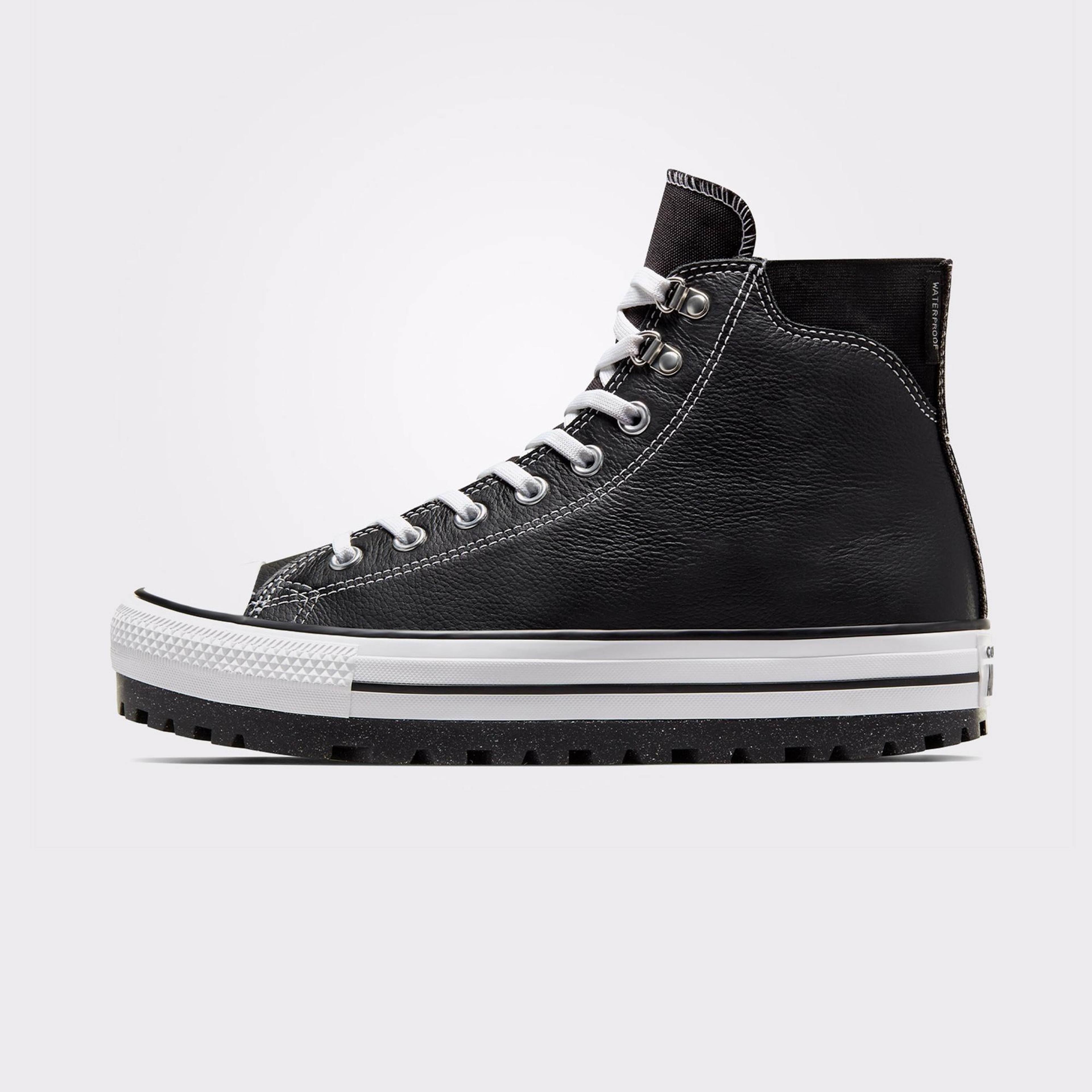 Converse Chuck Taylor All Star City Trek Waterproof Unisex Siyah Deri Bot