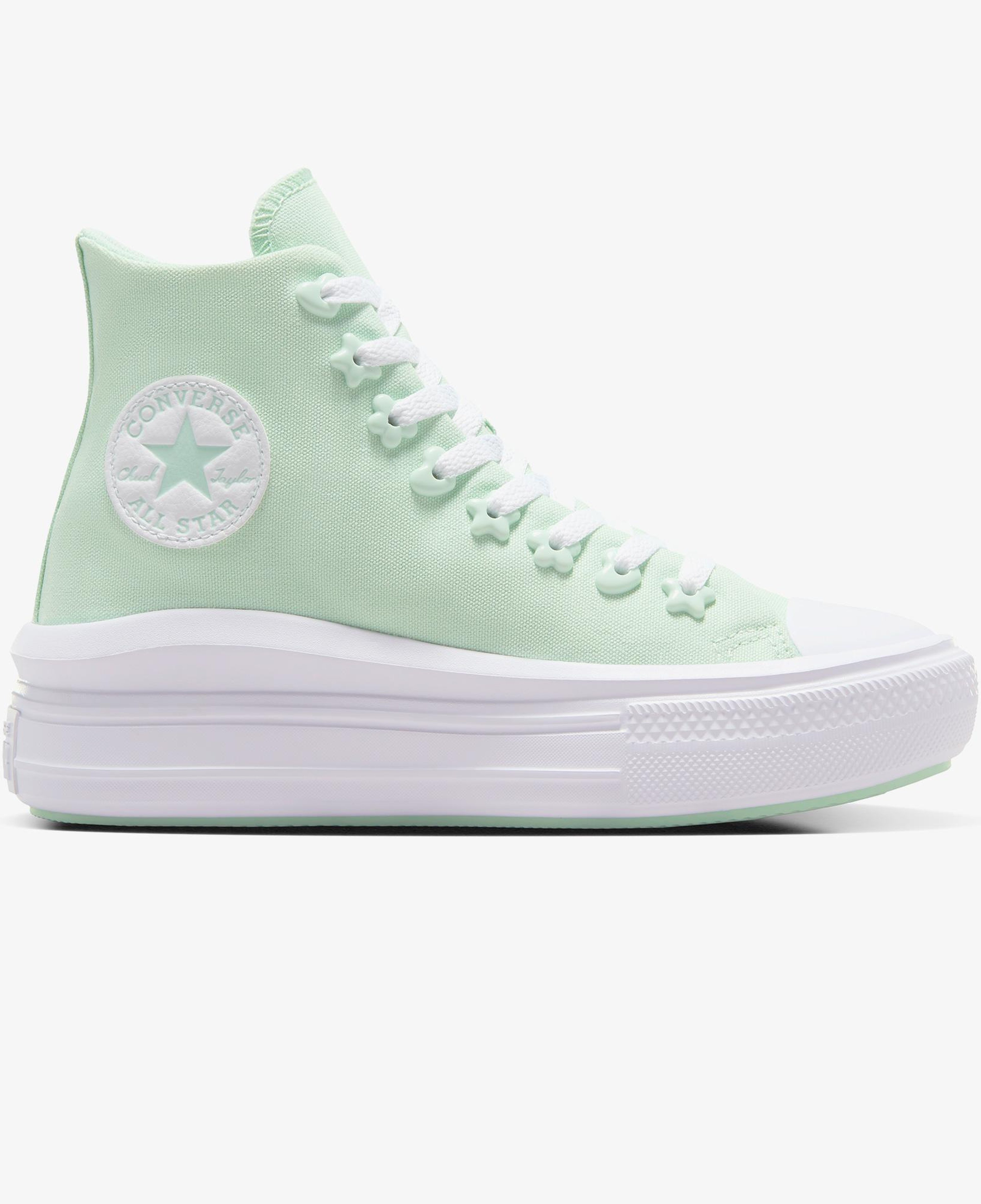 Converse Chuck Taylor All Star Motion Platform Stars Kadın Yeşil Sneaker