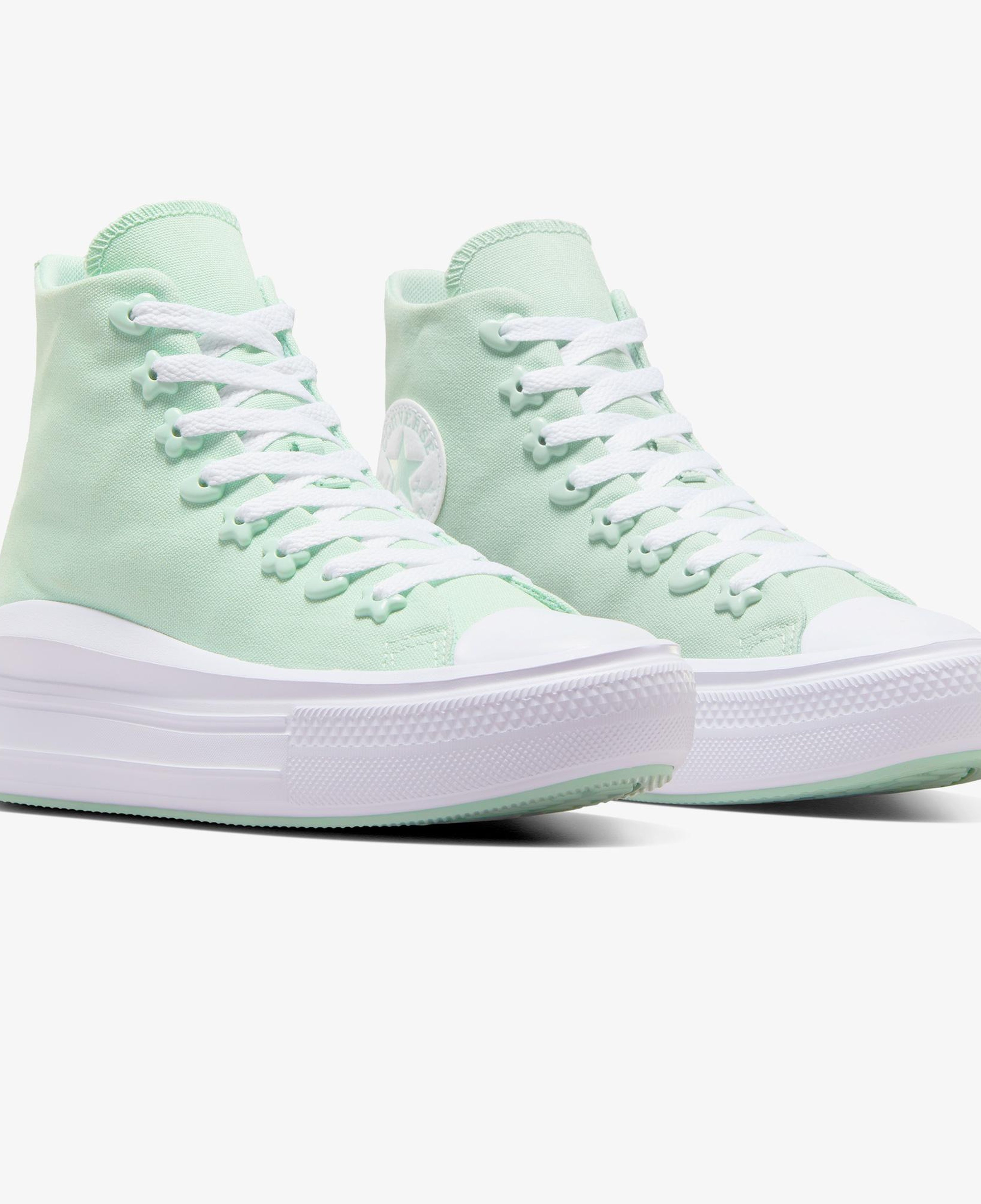 Converse Chuck Taylor All Star Motion Platform Stars Kadın Yeşil Sneaker