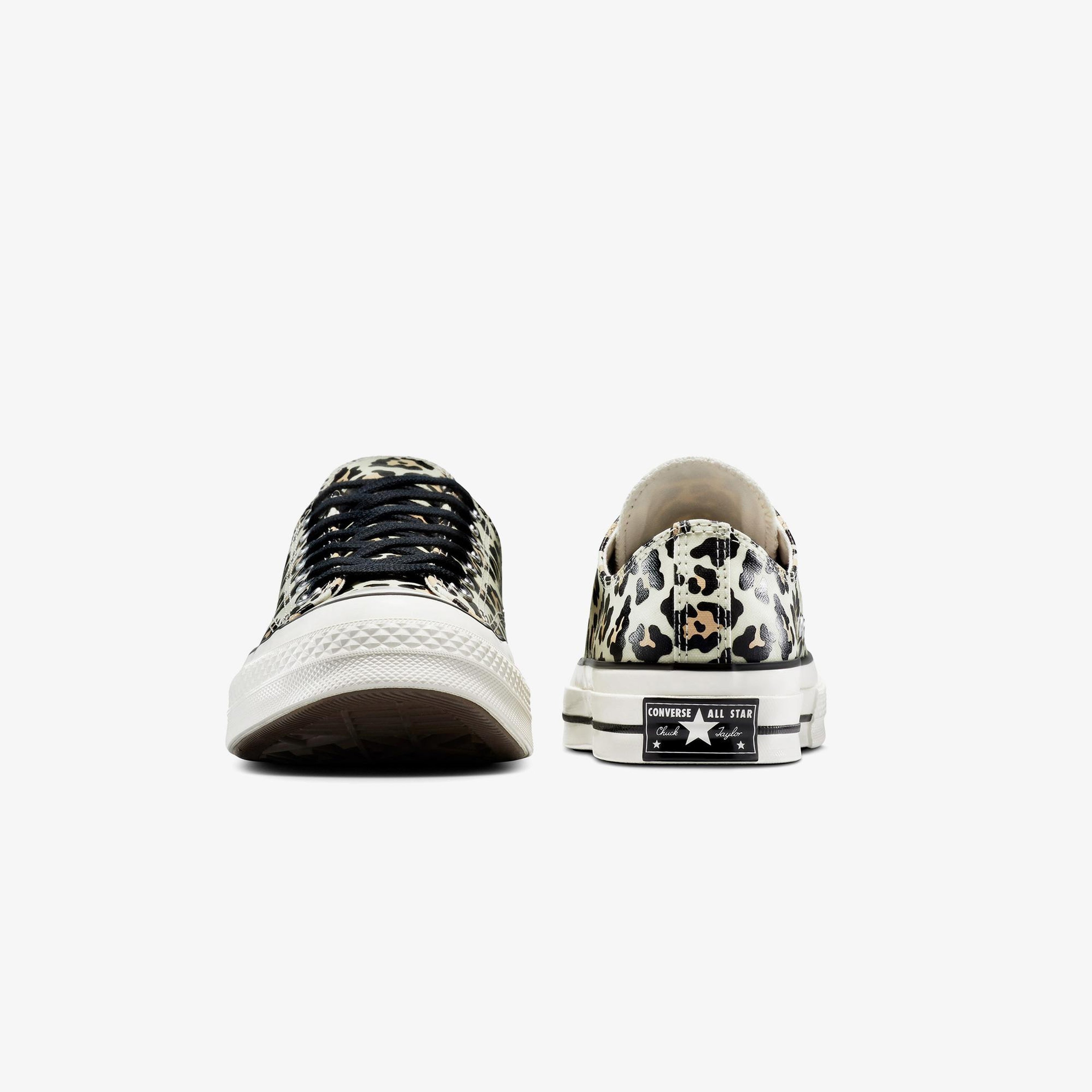 Converse Chuck 70 Glow In The Dark Leopard Print Kadın Krem Sneaker