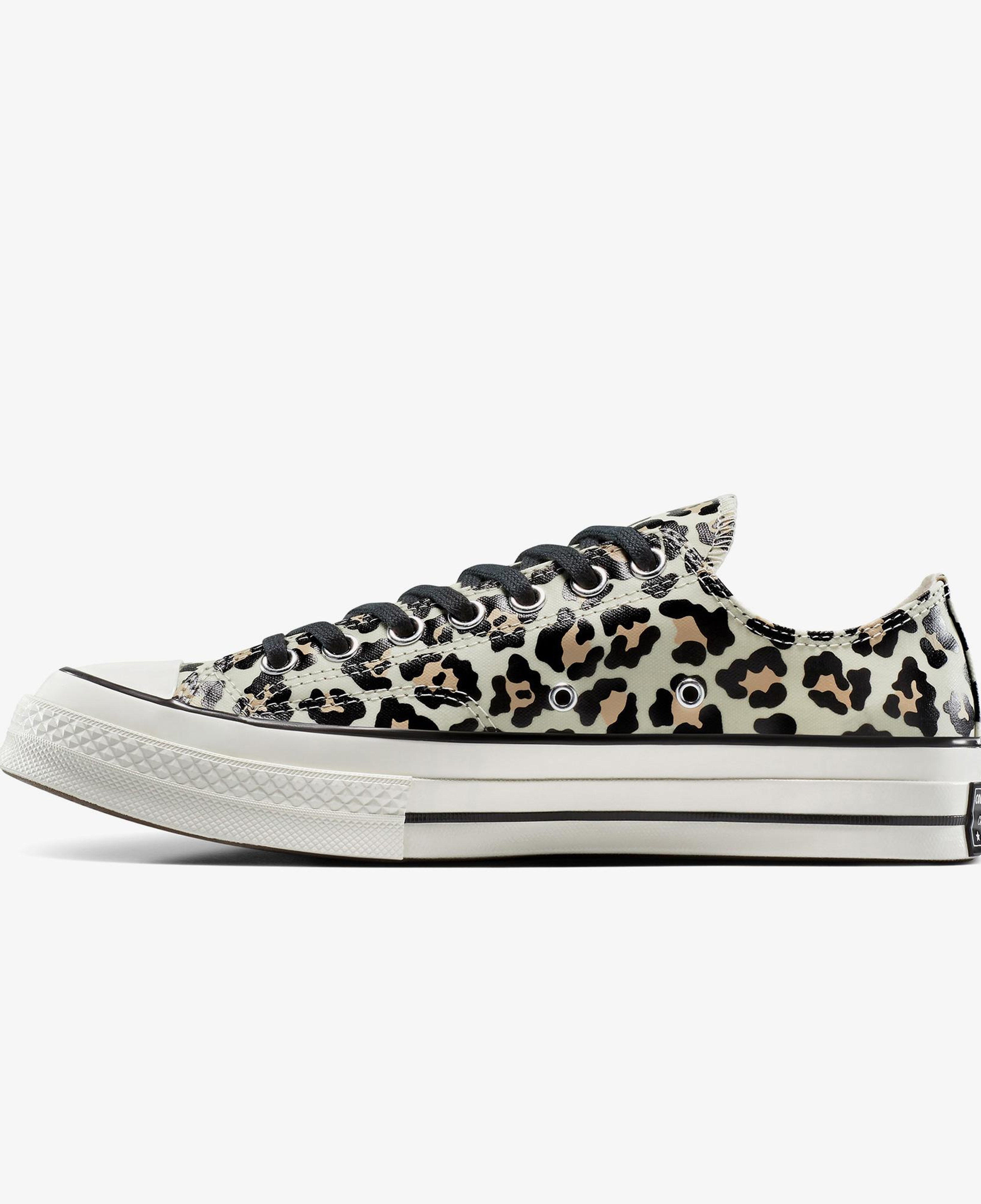 Converse Chuck 70 Glow In The Dark Leopard Print Kadın Krem Sneaker