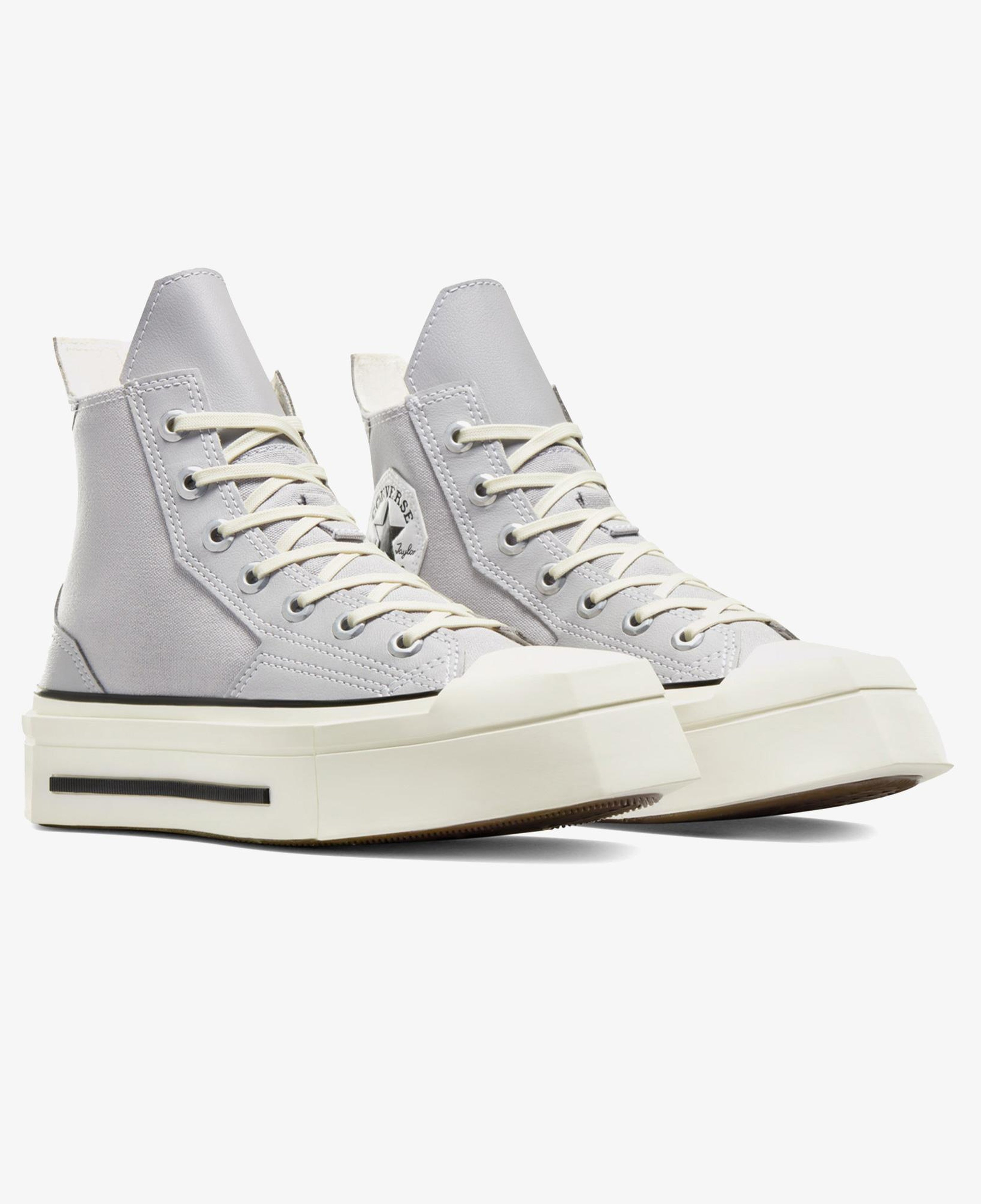 Converse Chuck 70 De Luxe Squared Unisex Gri Platform Sneaker
