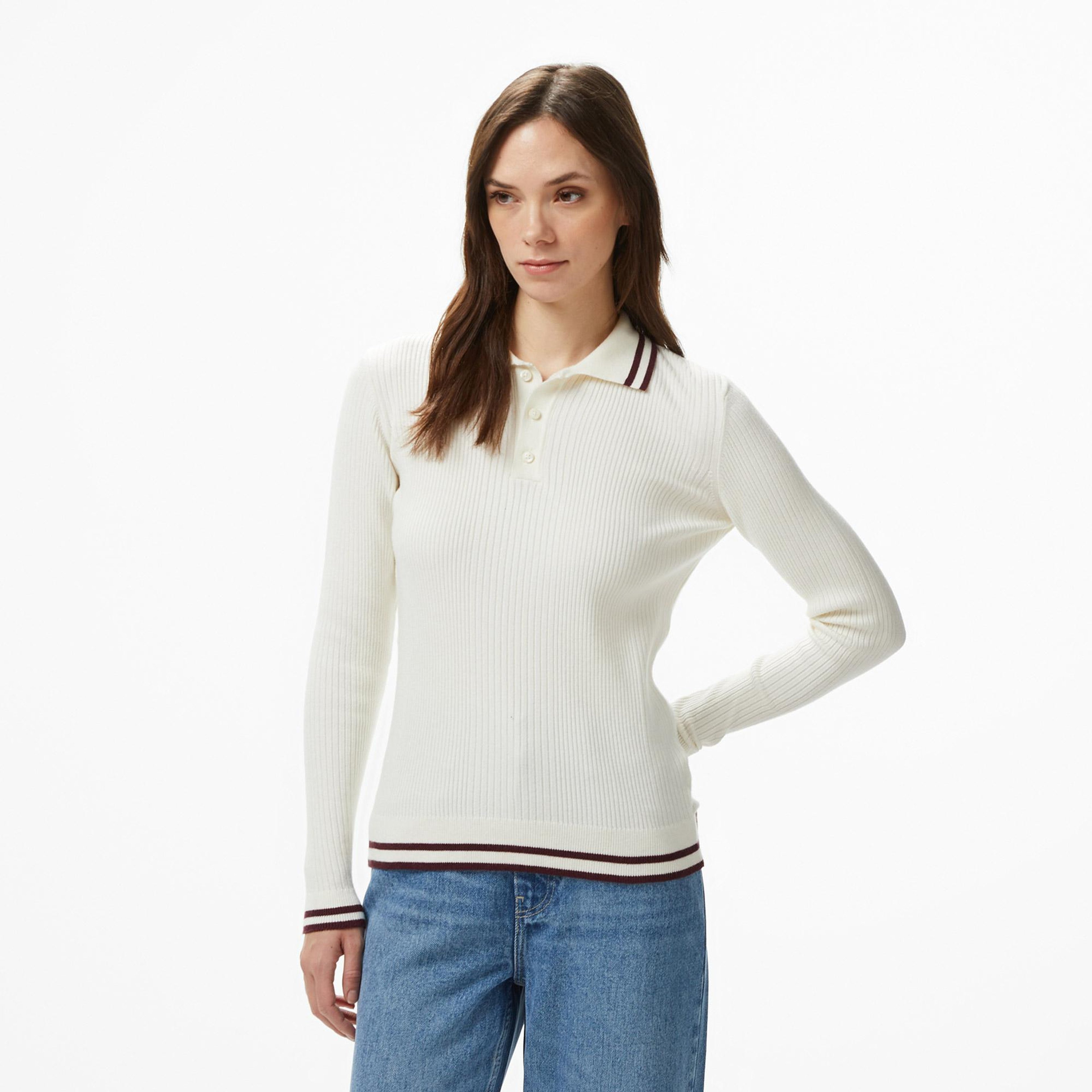 Nautica Kadın Kahverengi Regular Fit Kazak