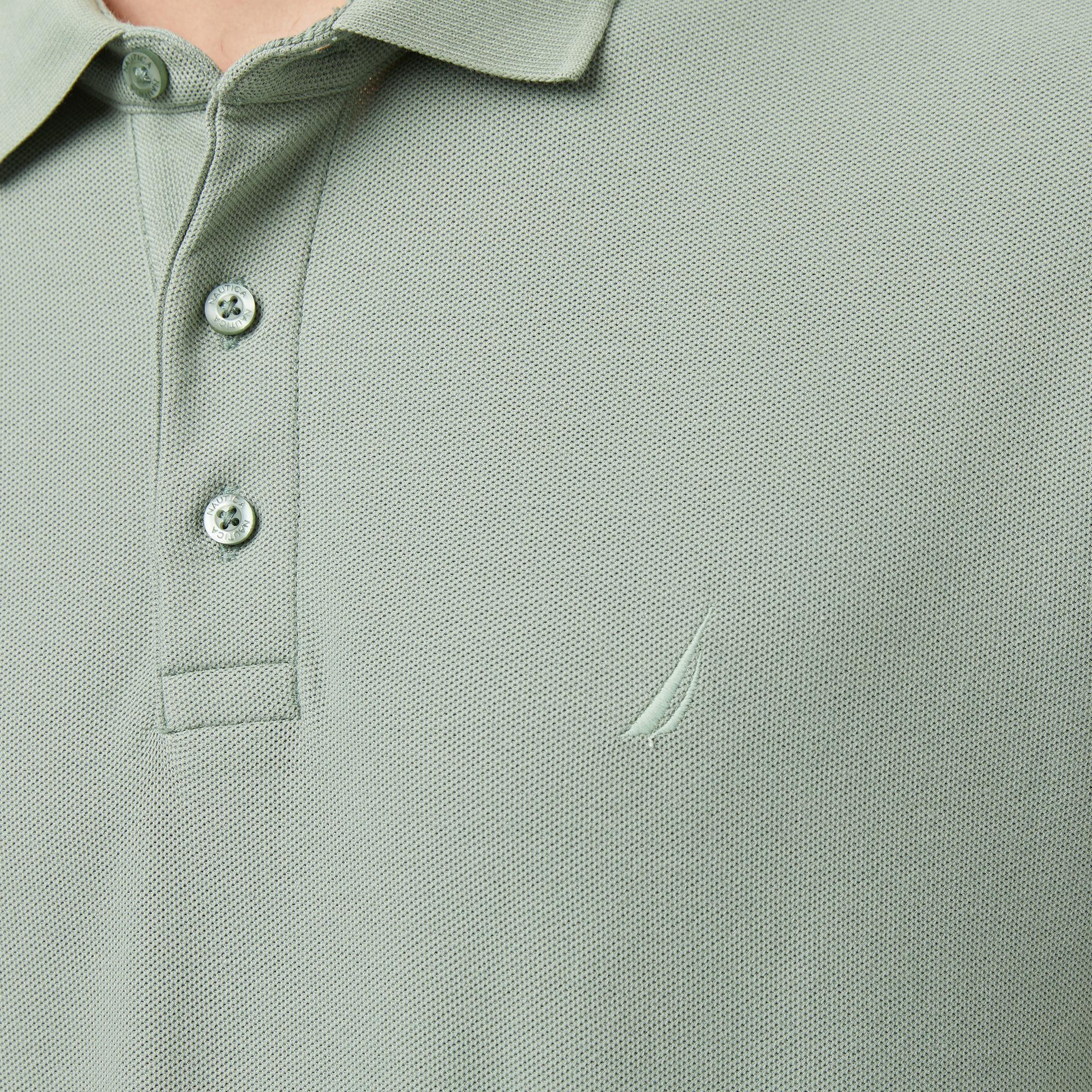 Nautica Erkek Yeşil Classic Fit Uzun Kollu Polo Yaka T-Shirt