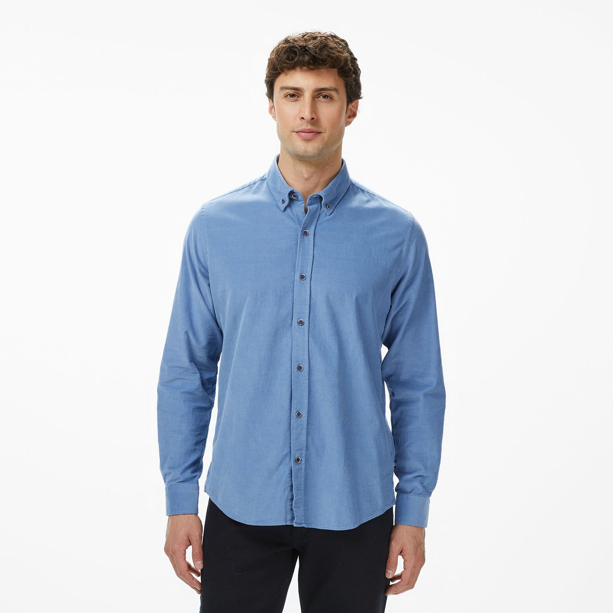 Nautica Erkek Mavi Classic Fit Gömlek