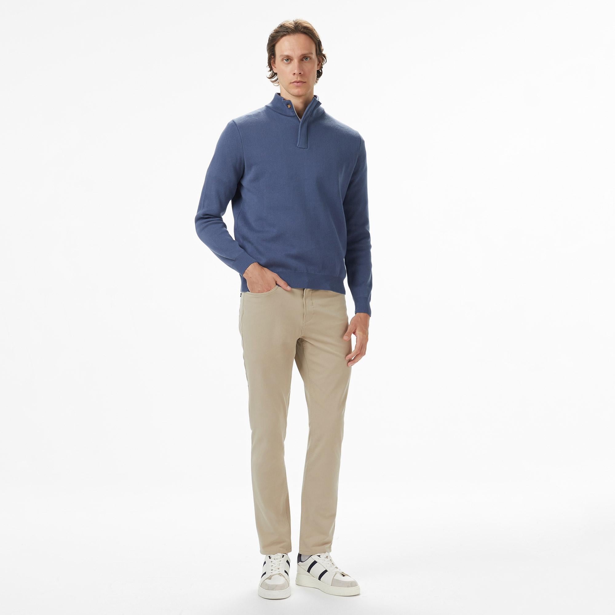 Nautica Erkek Mavi Classic Fit Kazak